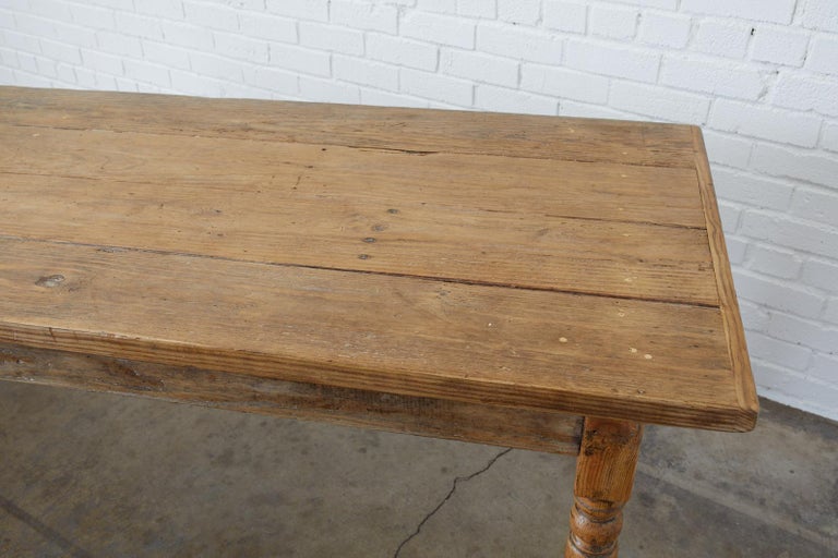 19th Century French Pine Farmhouse Harvest Table at 1stDibs french