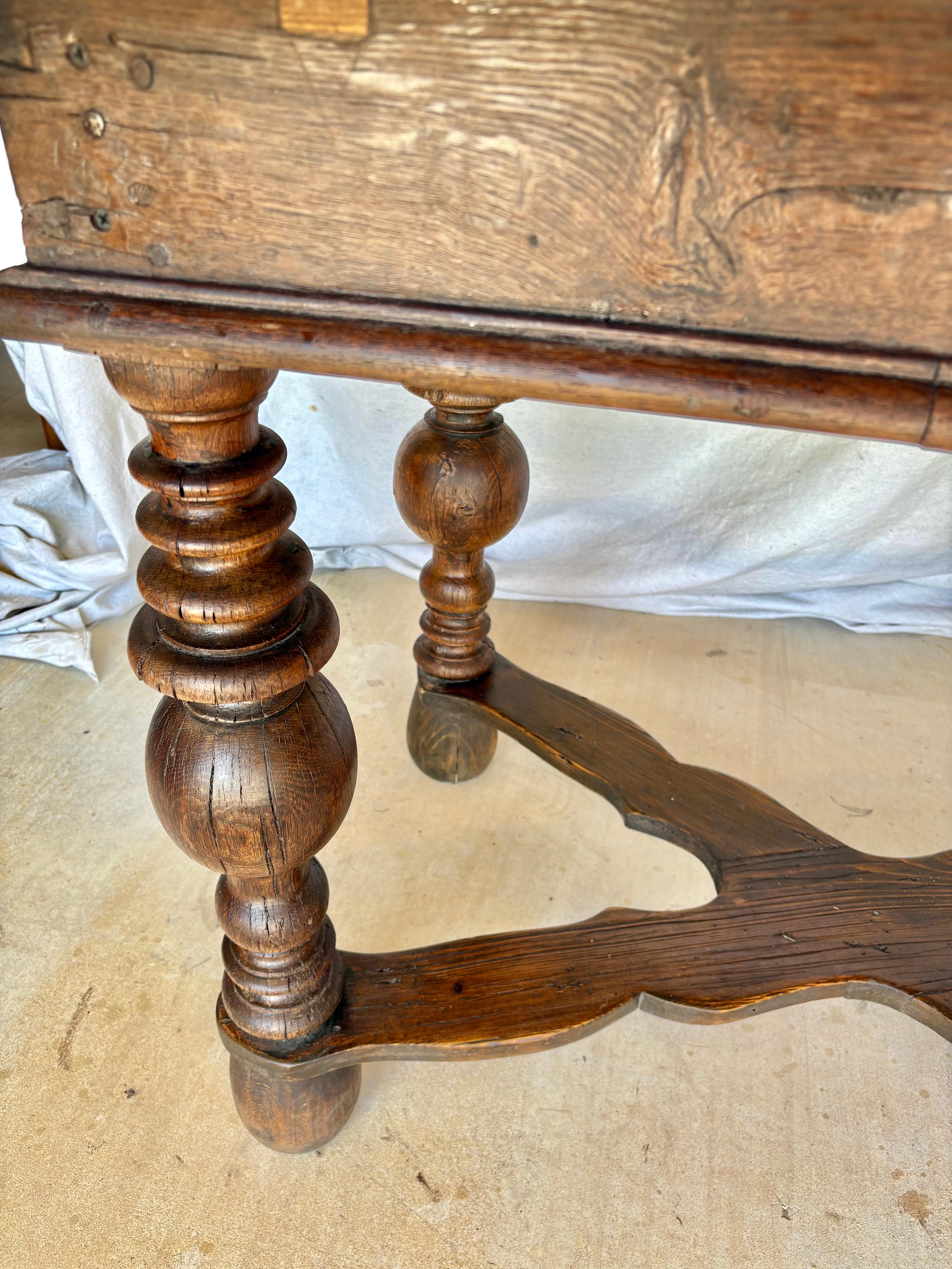 19th Century French Pine Kitchen Work Table For Sale 9