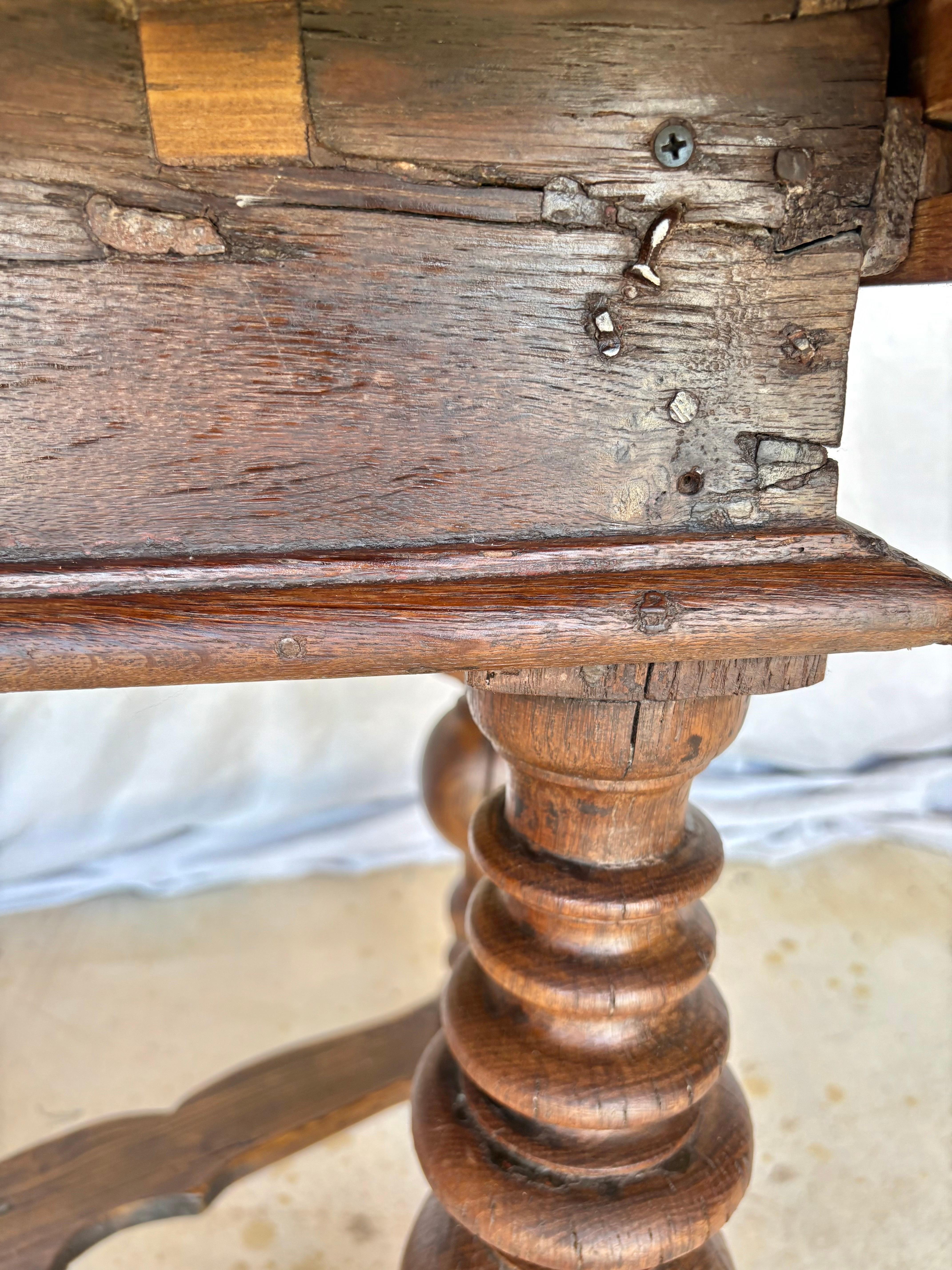 19th Century French Pine Kitchen Work Table For Sale 10