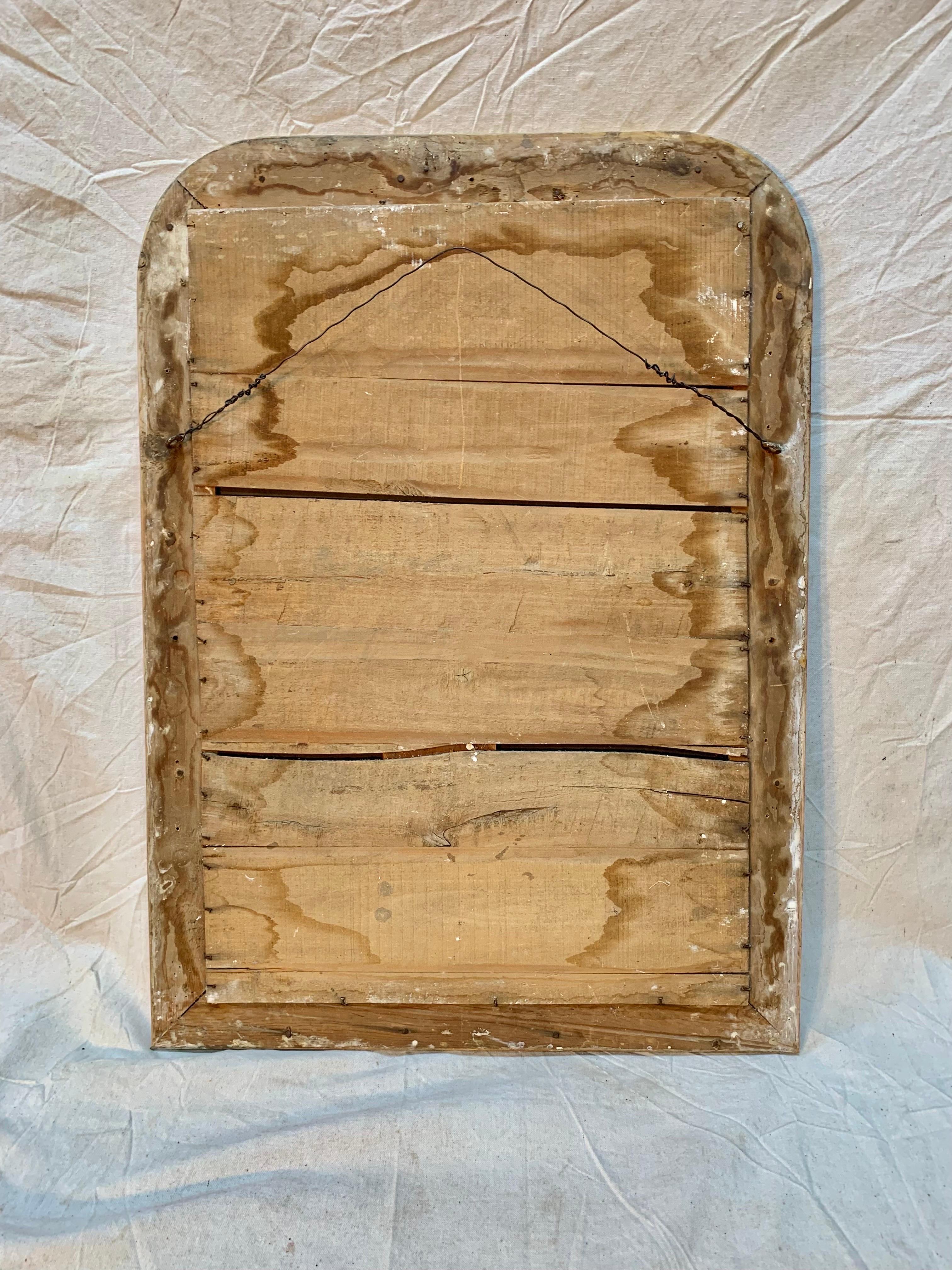 19th Century French Pine Louis Philippe Mirror 6