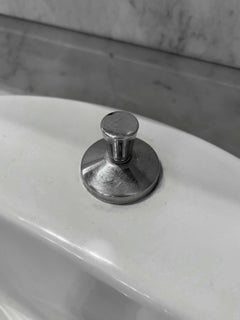 19th Century French Pine Vanity with Double Sinks