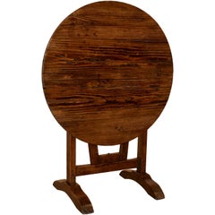 19th Century French Pine Wine Table