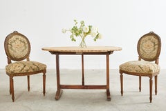 19th Century French Pine Wine Tasting Tilt-Top Table