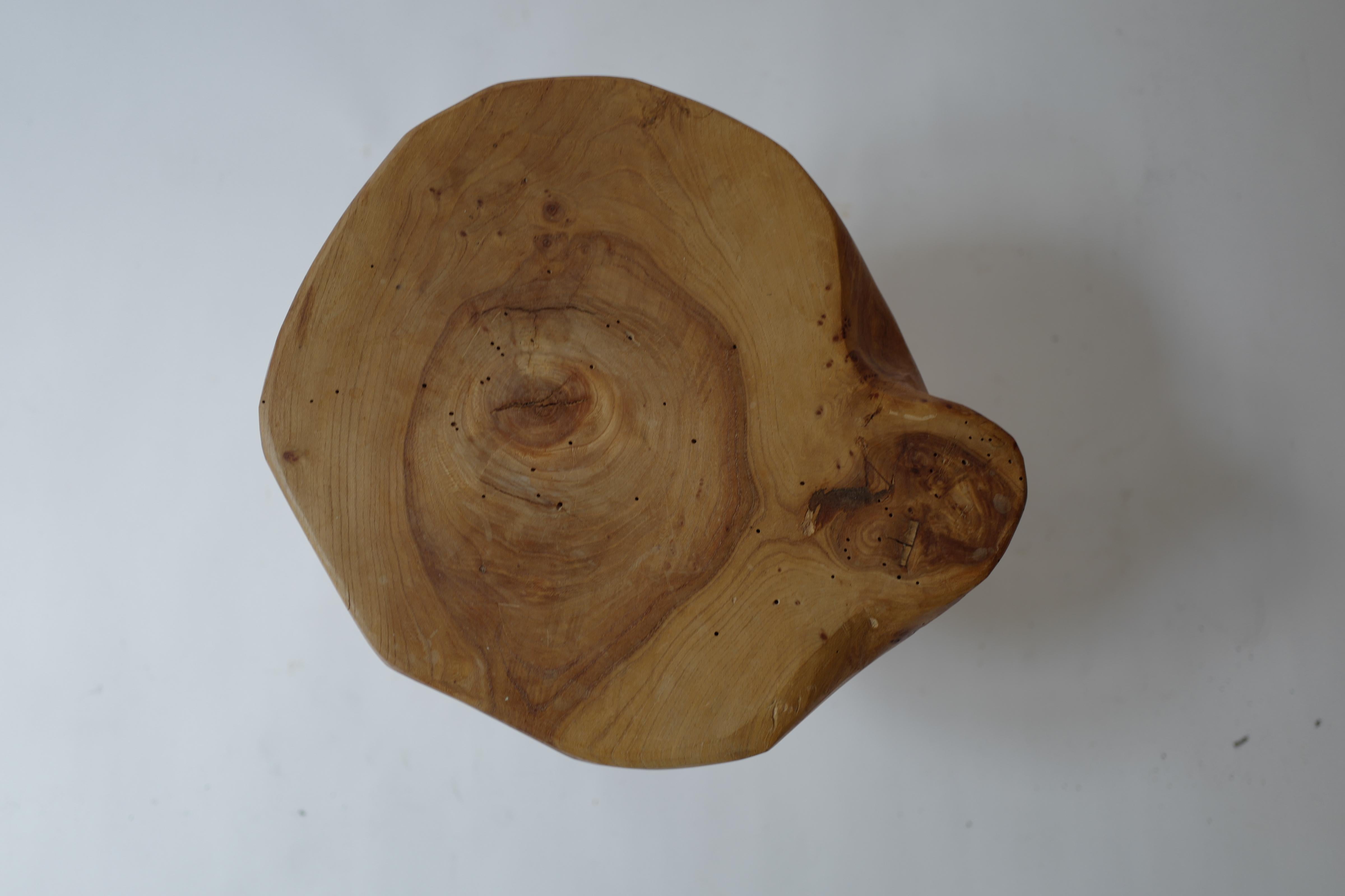 Francese Sgabello in legno di pino francese del XIX secolo in vendita