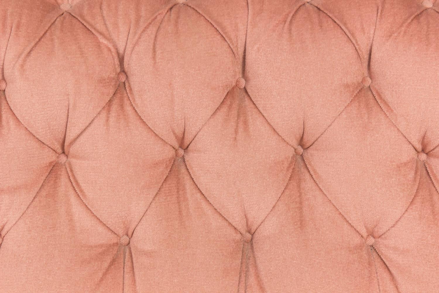 19th Century French Pink Tufted Settee 2