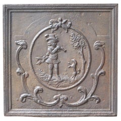 19th Century French 'Piper Dancing with Dog' Fireback