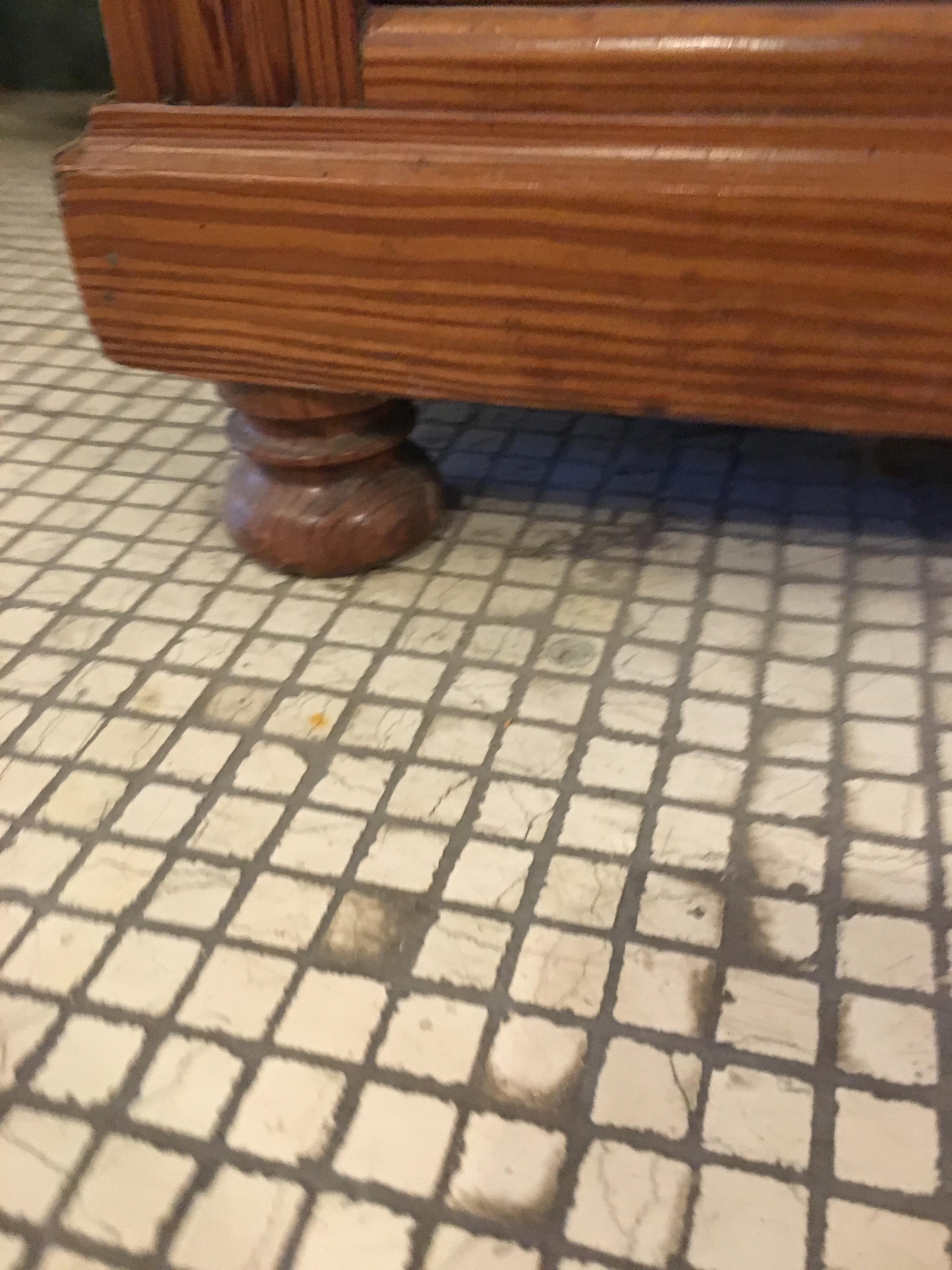 19th Century French Pitch Pine Cupboard Sink with Carrara Marble Top, 1890s 6