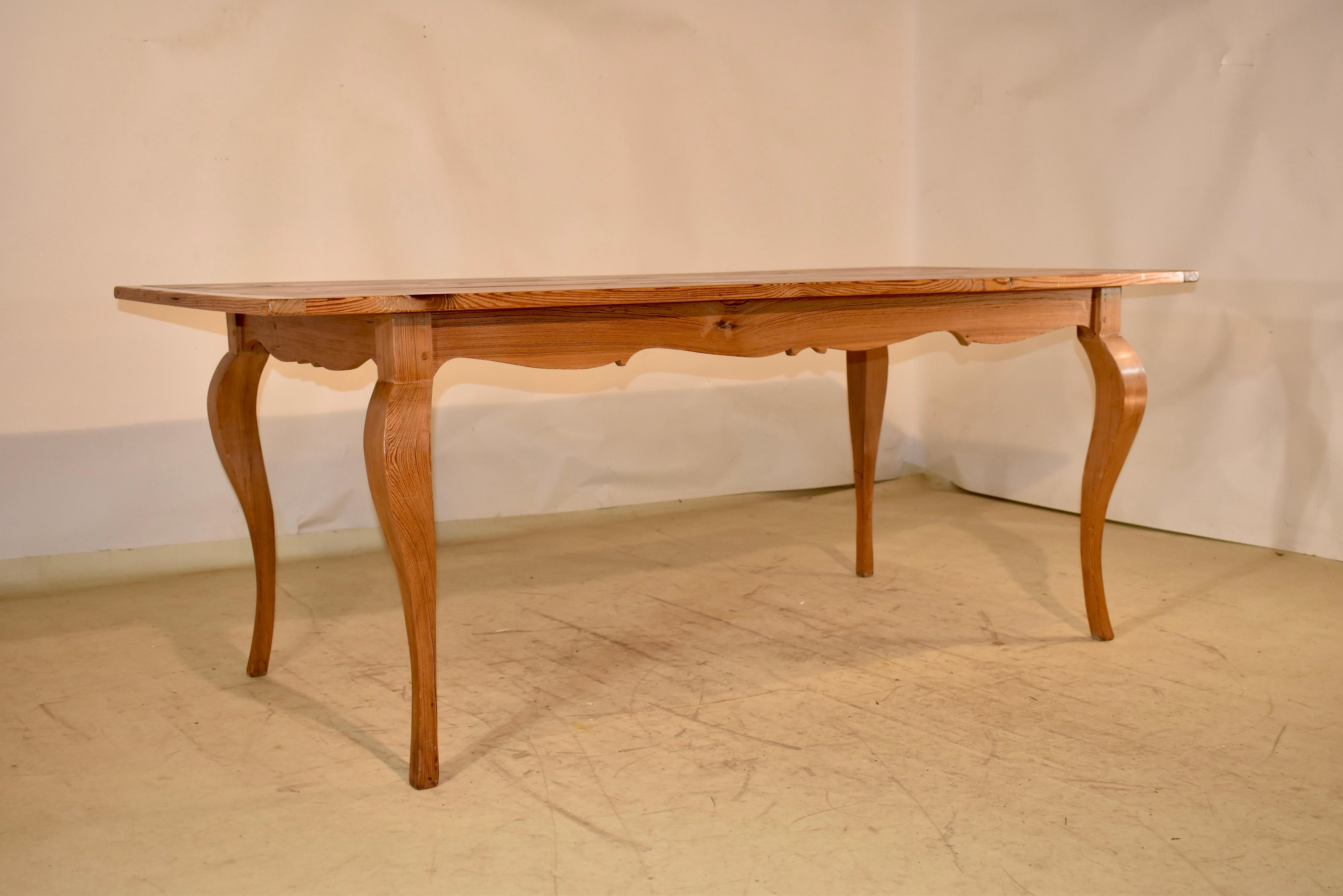 Table de ferme française du 19ème siècle Bon état - En vente à High Point, NC