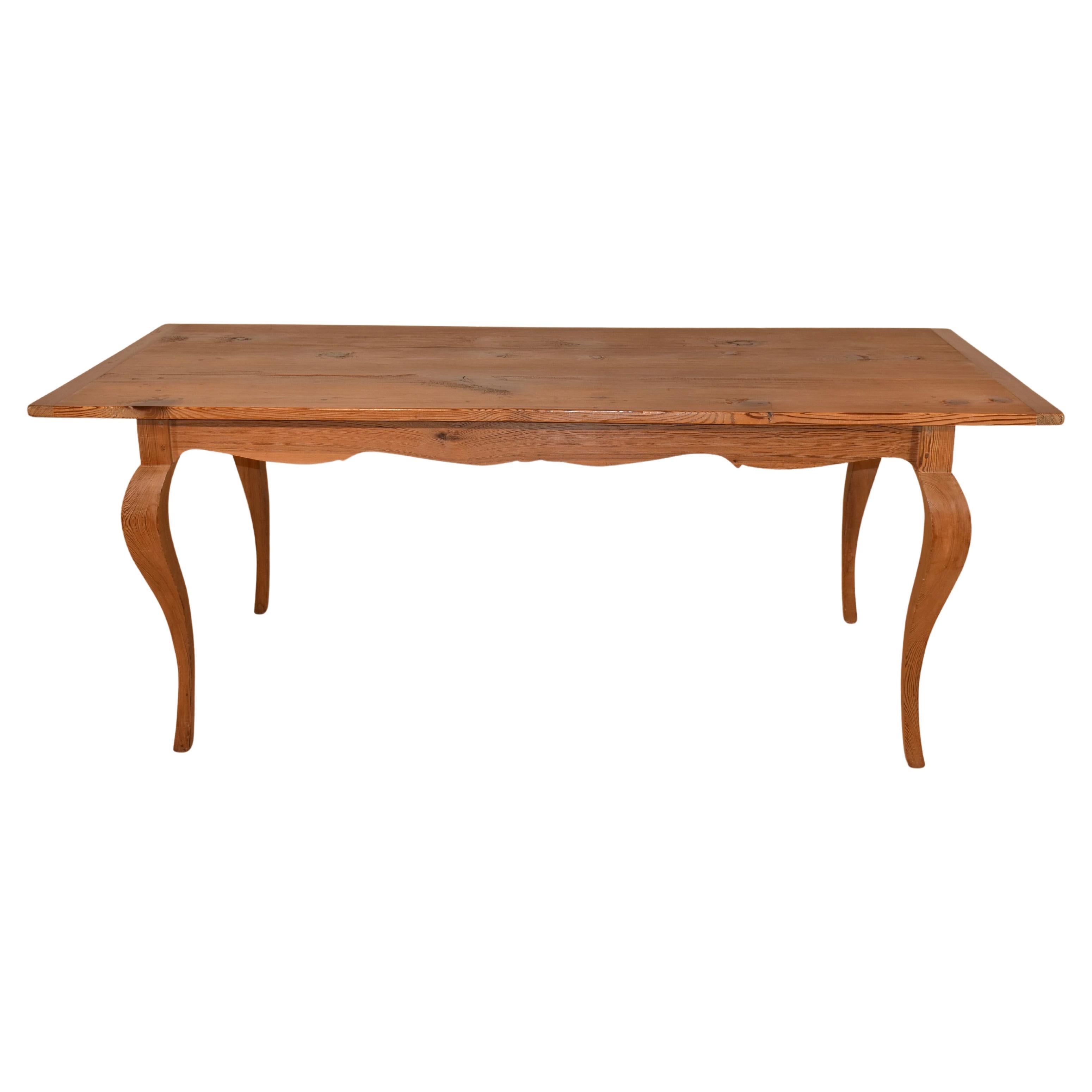 Table de ferme française du 19ème siècle