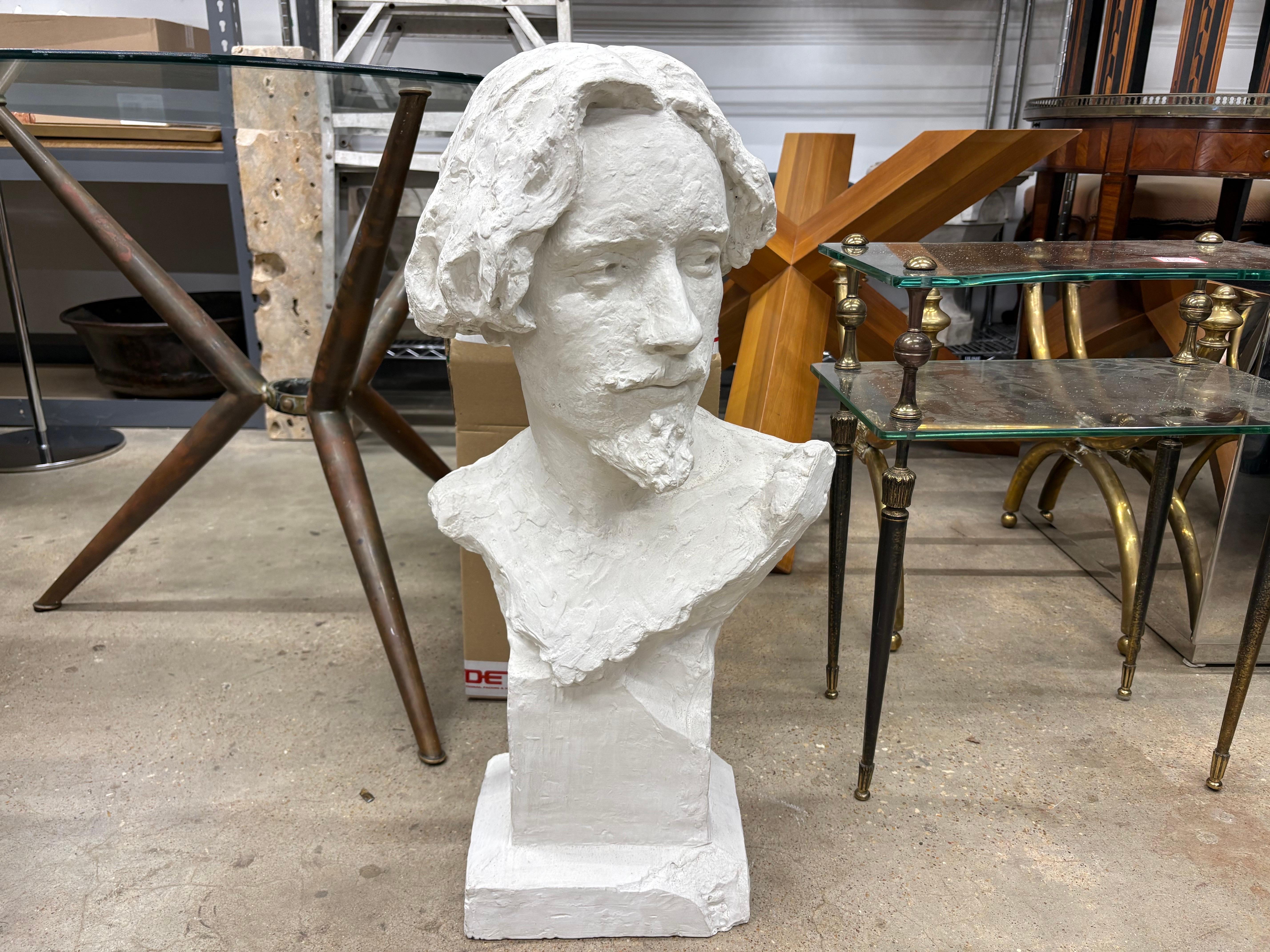 Busto francés de escayola del siglo XIX Yeso en venta