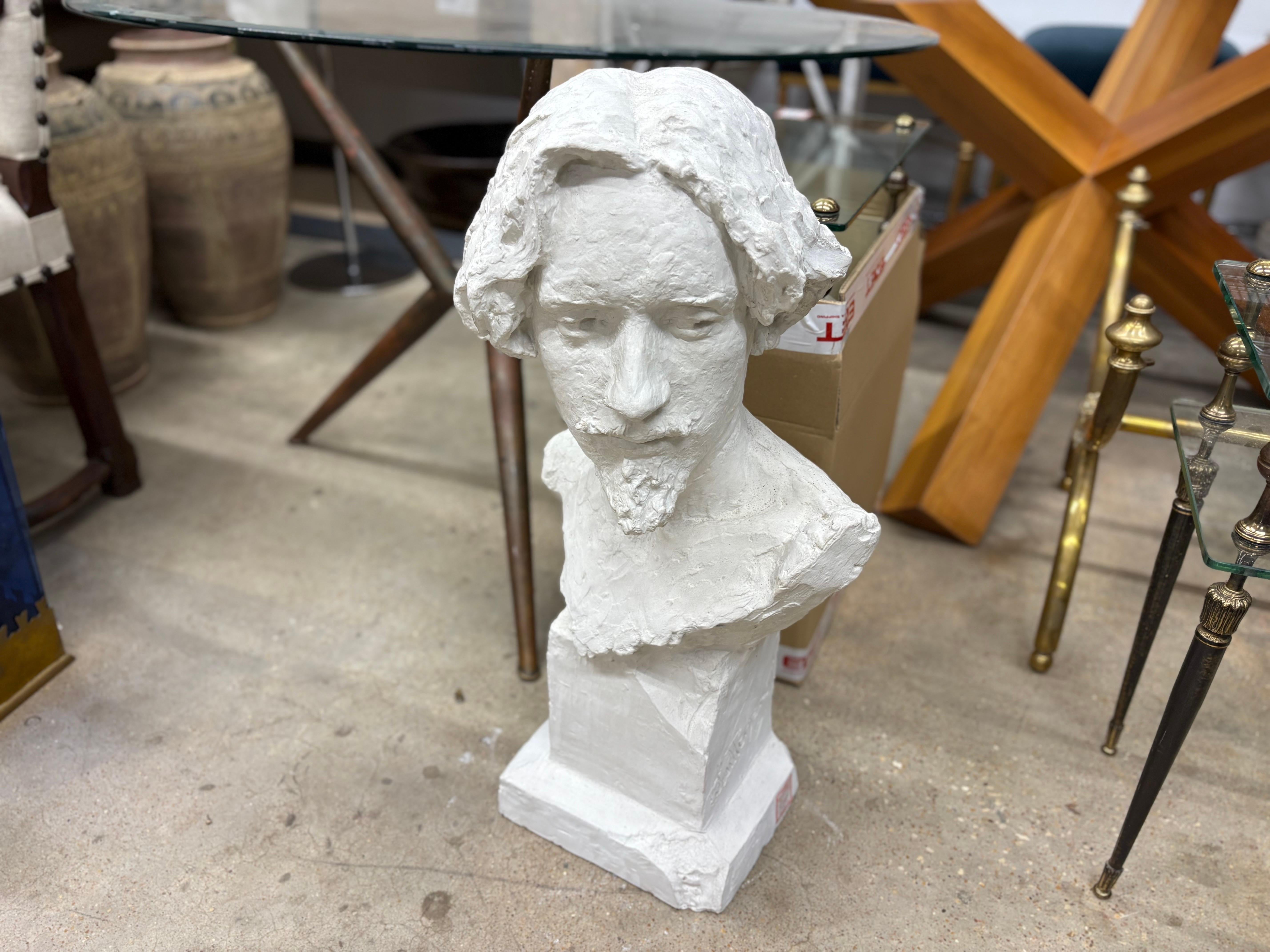 Busto francés de escayola del siglo XIX en venta 3