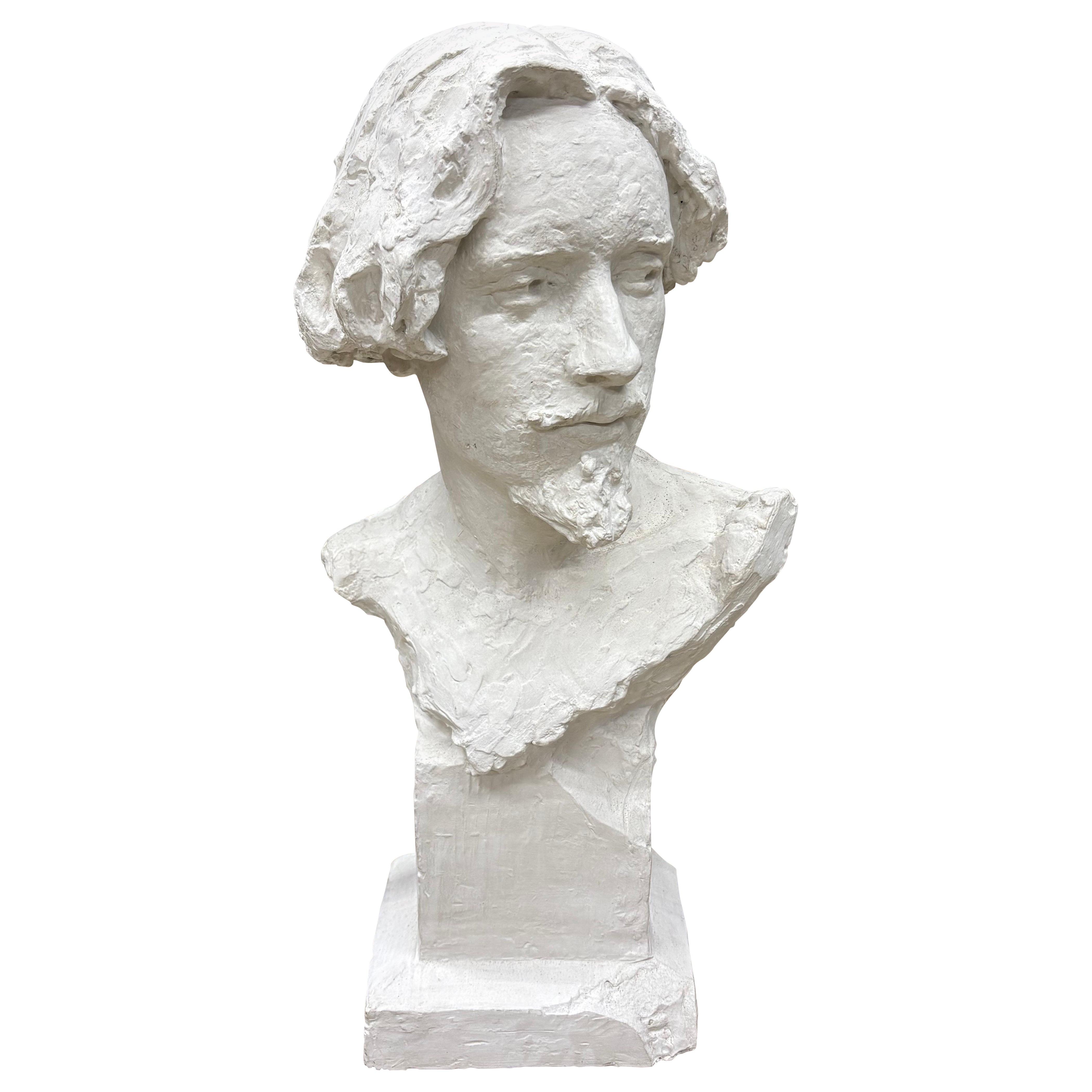 Busto francés de escayola del siglo XIX en venta