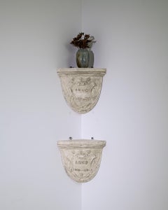 19th Century French Plaster Decoration, Set of 2
