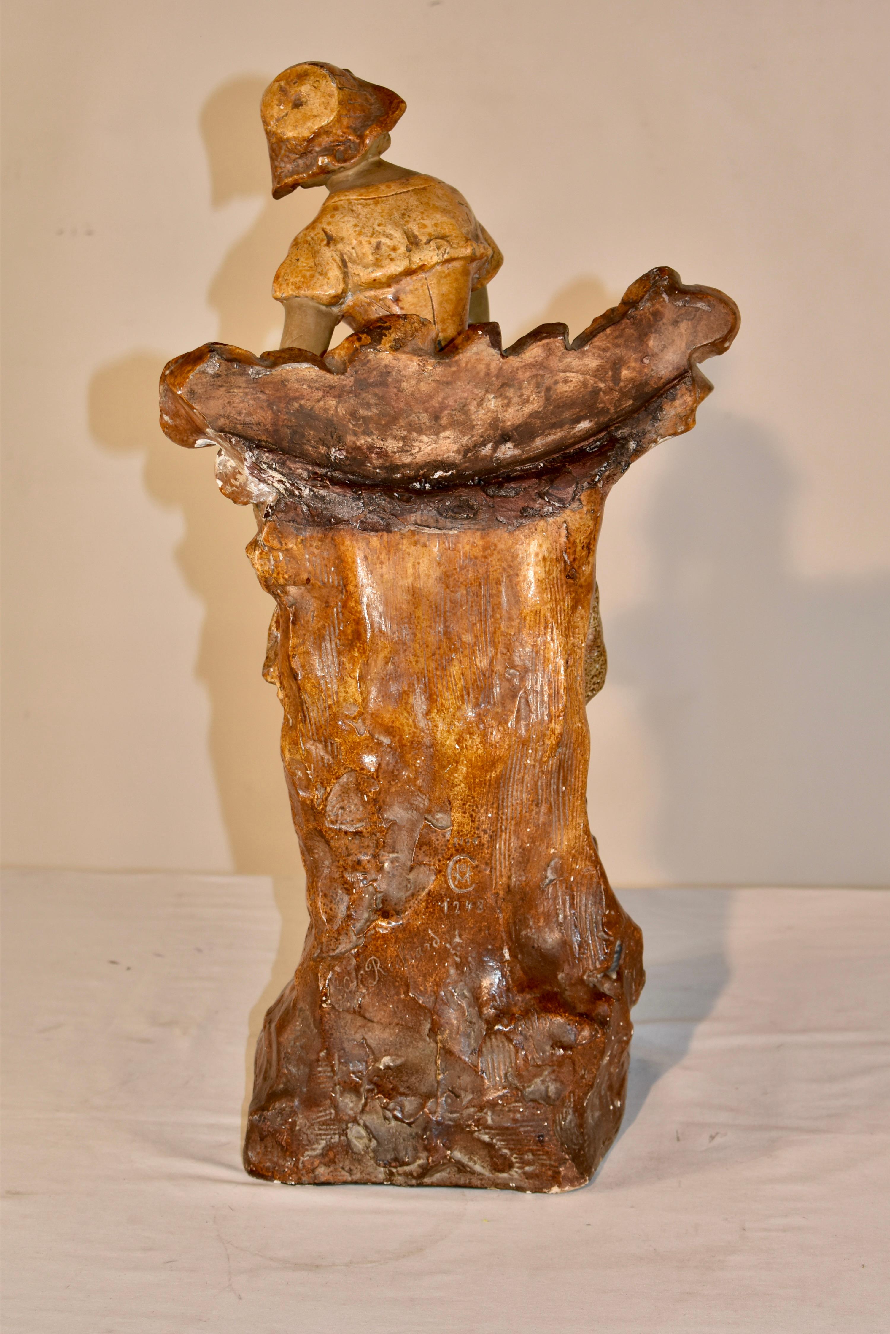 Figura di donna in gesso francese del XIX secolo in vendita 1