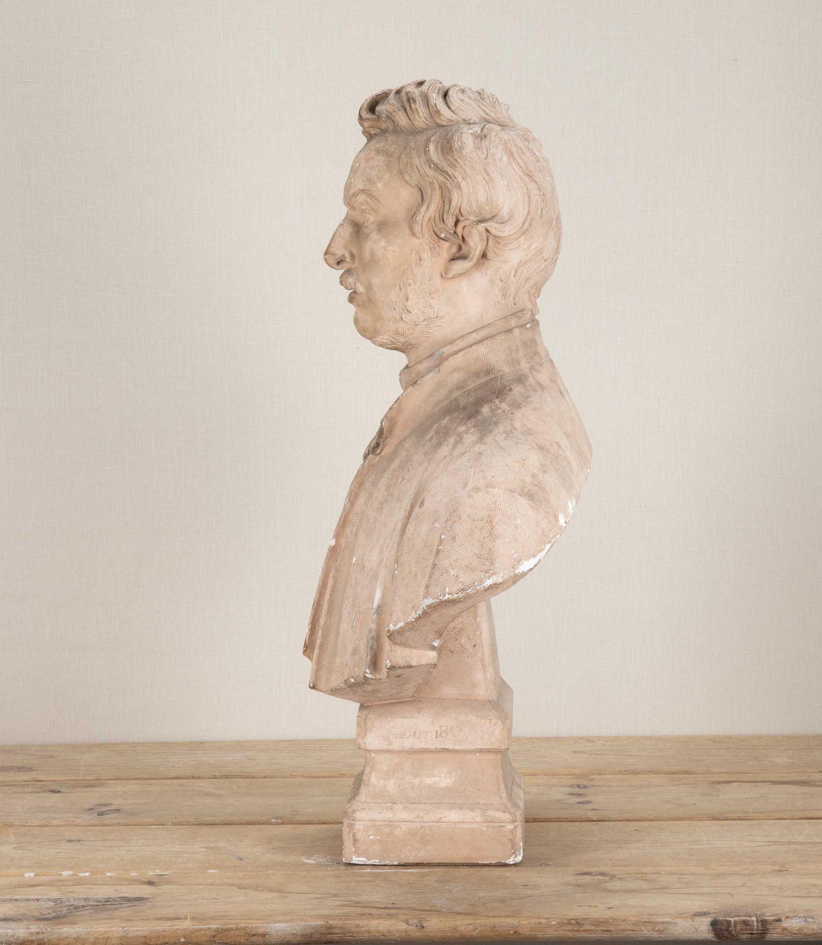Francese Busto ritratto in gesso francese del XIX secolo di Louis Desprez in vendita