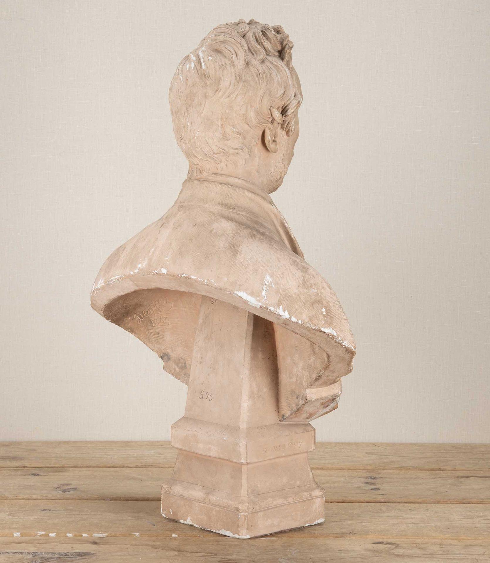 Busto ritratto in gesso francese del XIX secolo di Louis Desprez In condizioni buone in vendita a Gloucestershire, GB