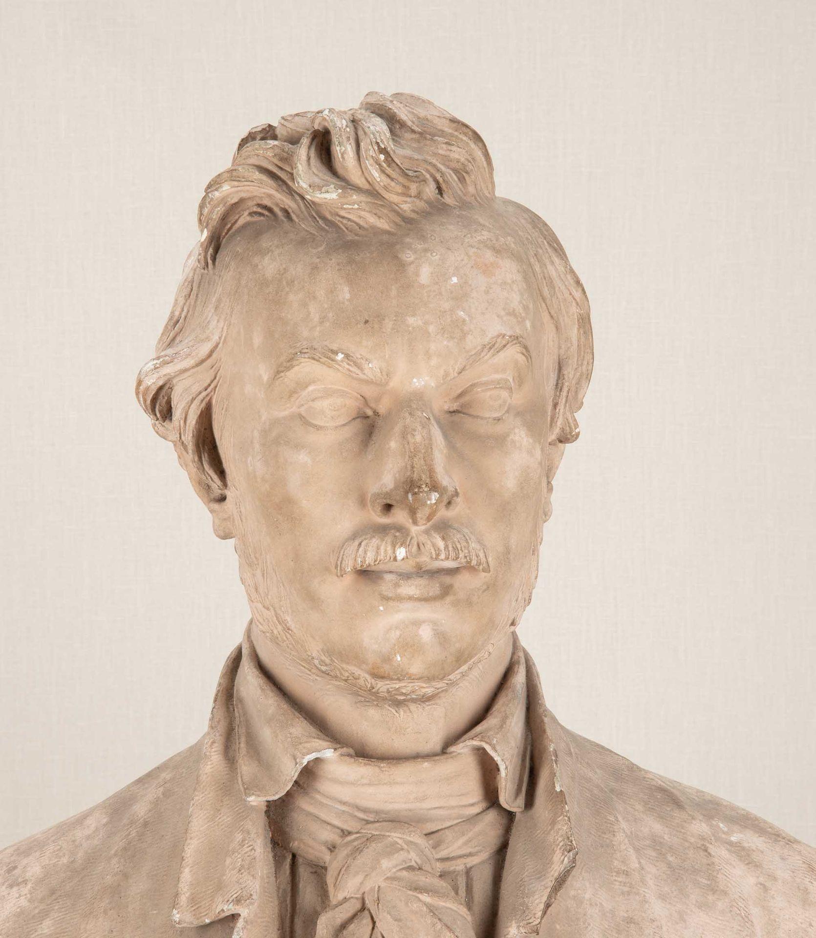Busto ritratto in gesso francese del XIX secolo di Louis Desprez in vendita 1