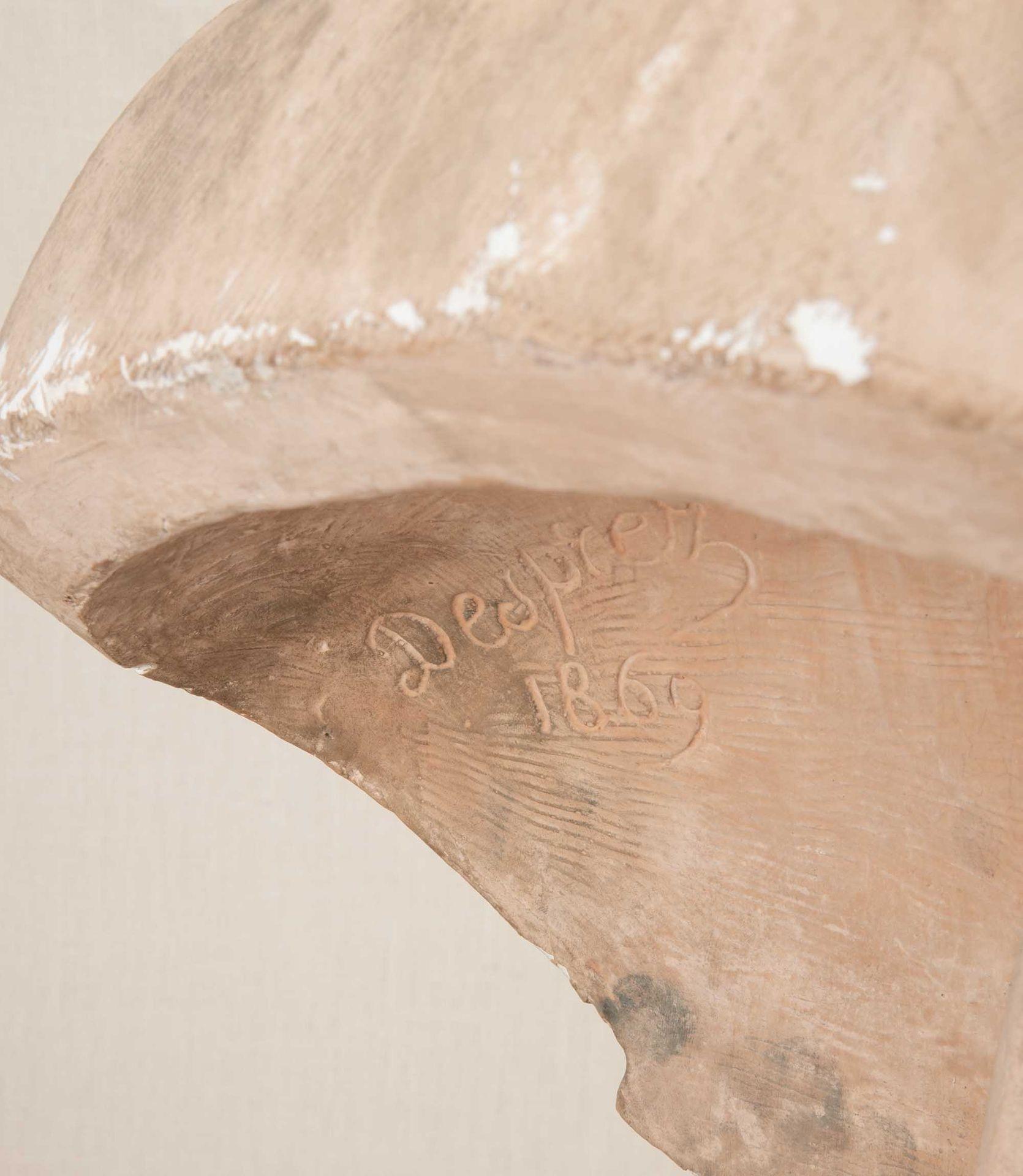Busto ritratto in gesso francese del XIX secolo di Louis Desprez in vendita 3