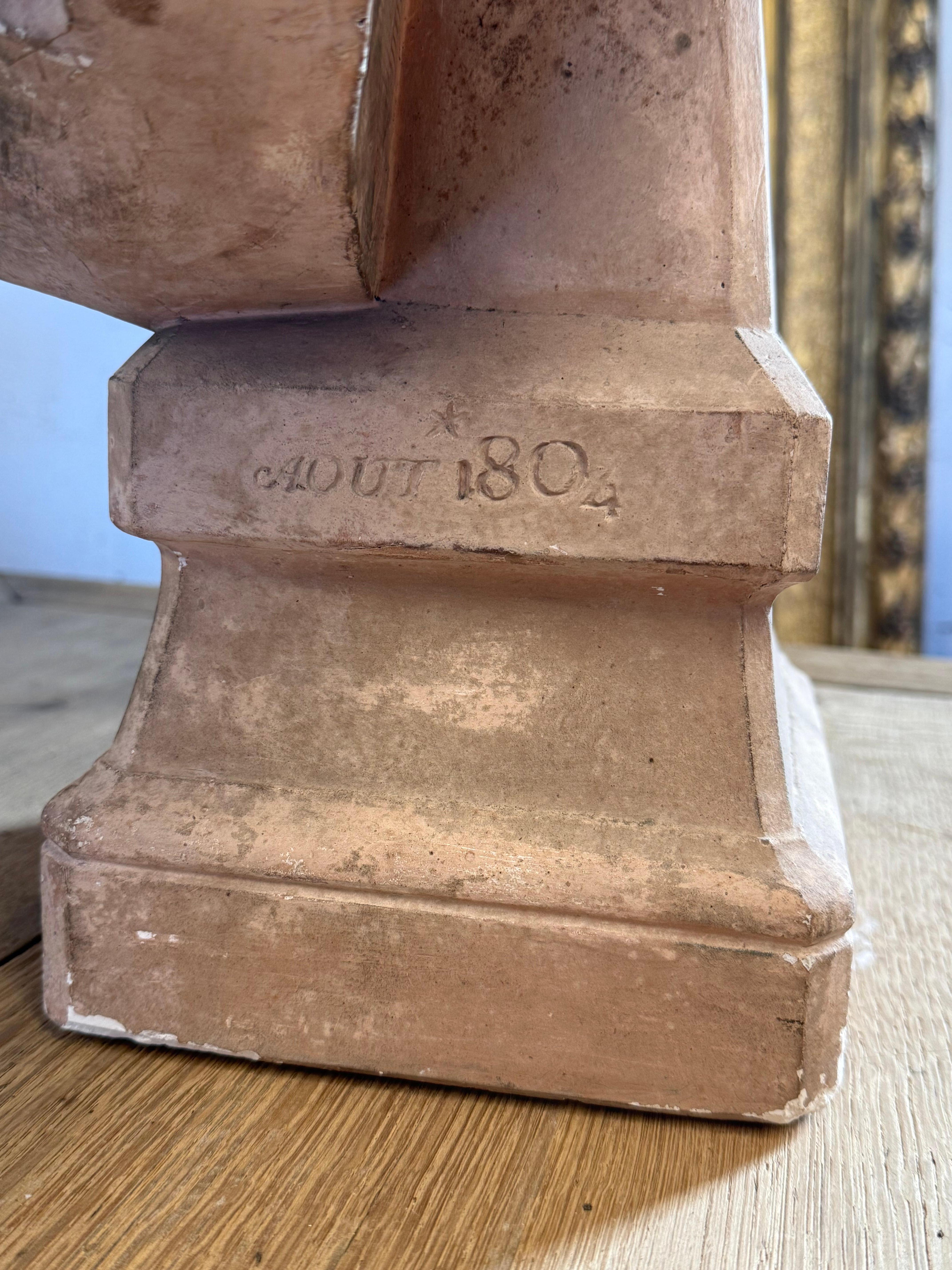 Busto-retrato francés de escayola del siglo XIX de Louis Desprez en venta 3