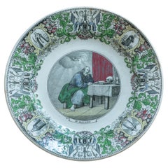 19th Century French Plate by Creil et Montereau