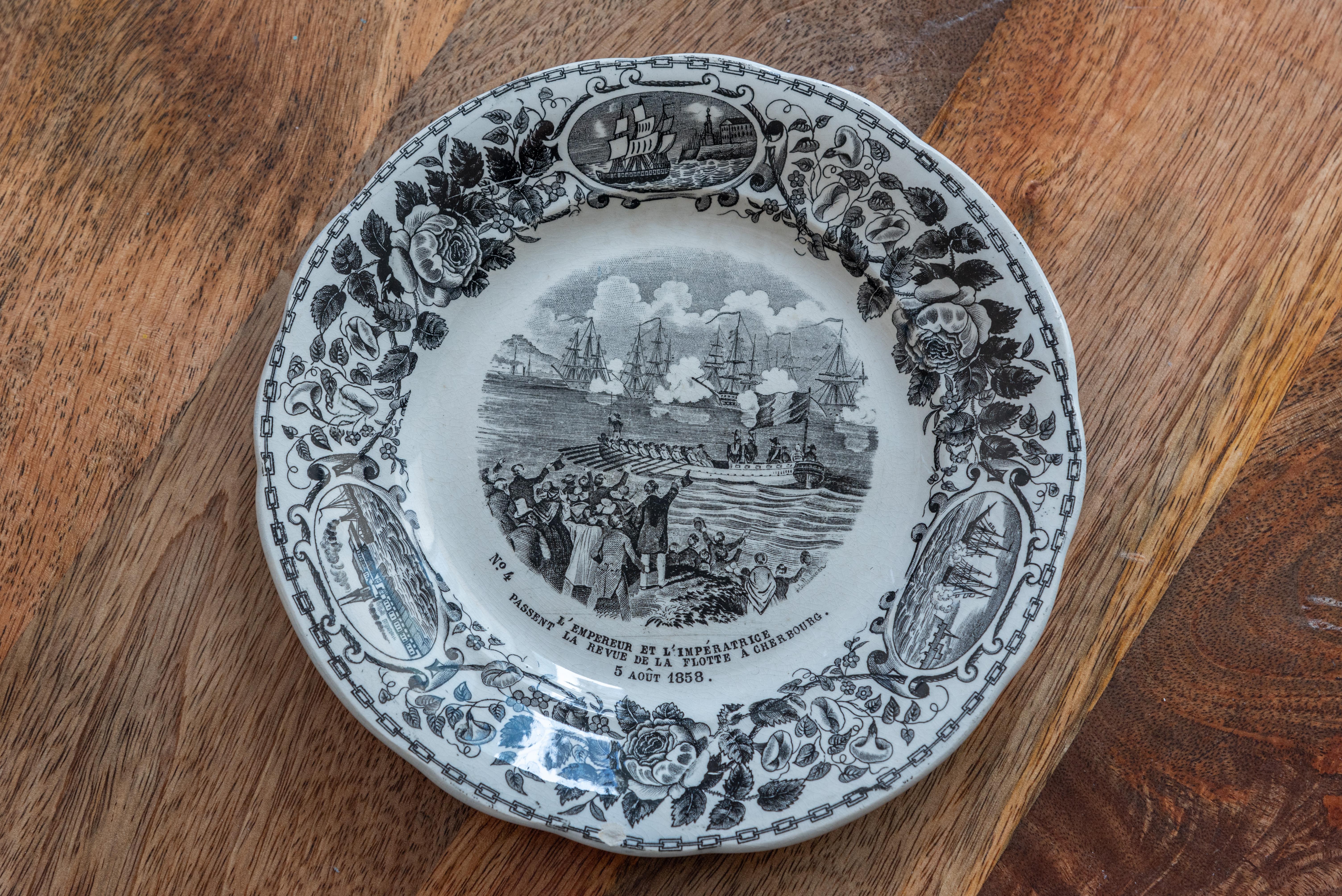 19th Century French Plates by Creil et Montereau 1