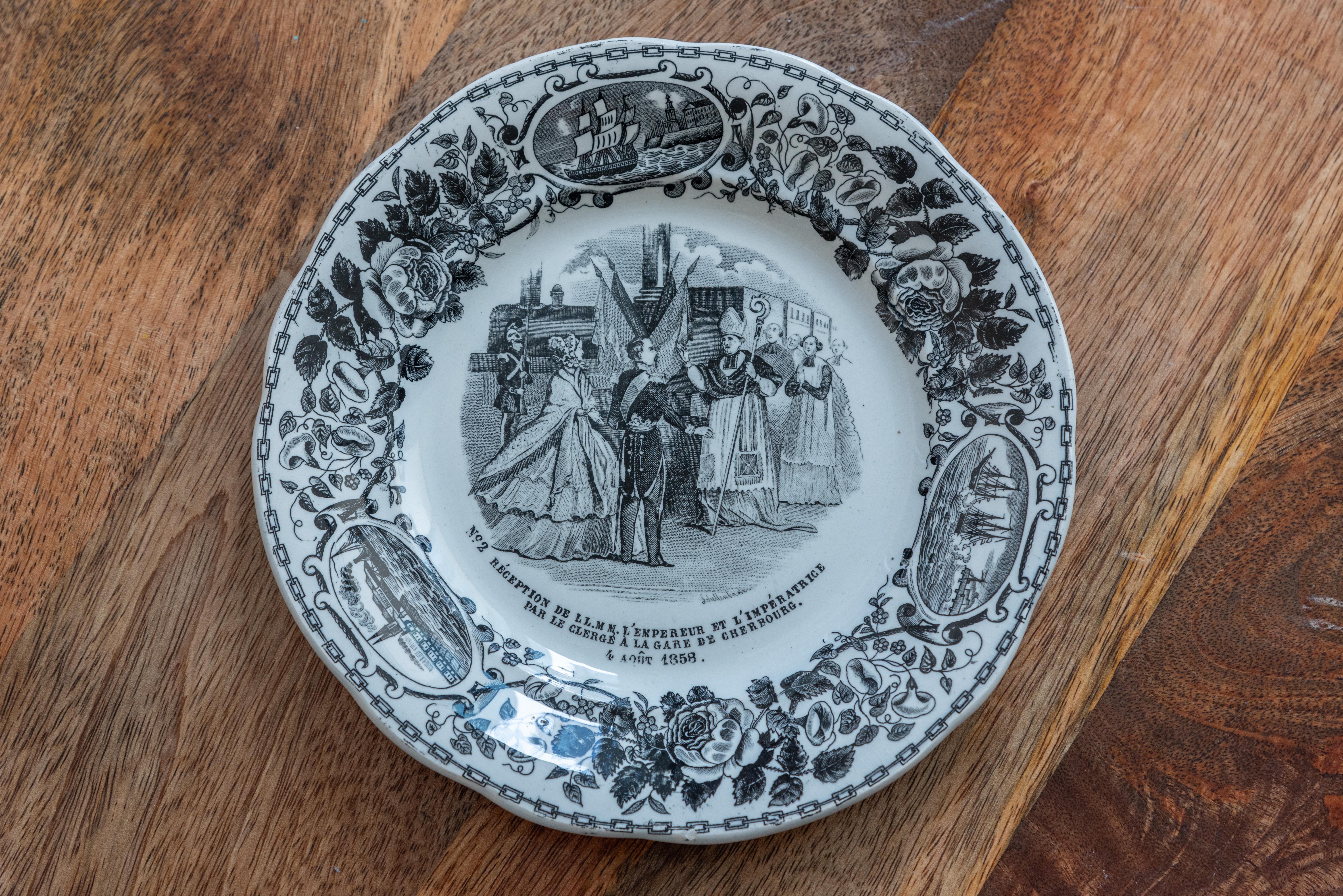 19th Century French Plates by Creil et Montereau 2