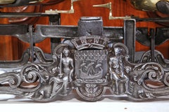 19th Century French Polished Iron Scale with the Coat of Arms of Paris