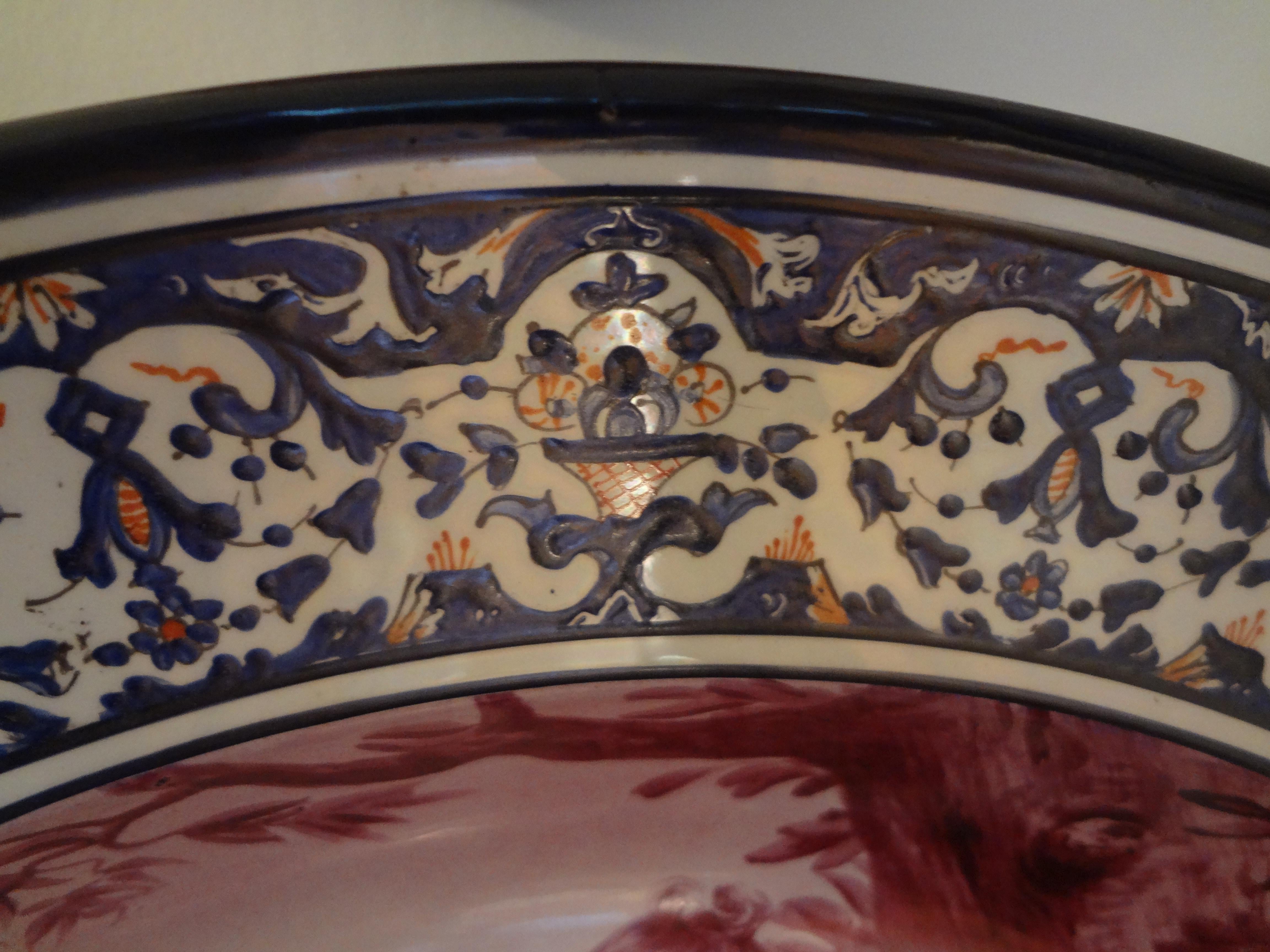 Allegorische französische Porzellanschale aus dem 19. Jahrhundert (Europäisch) im Angebot