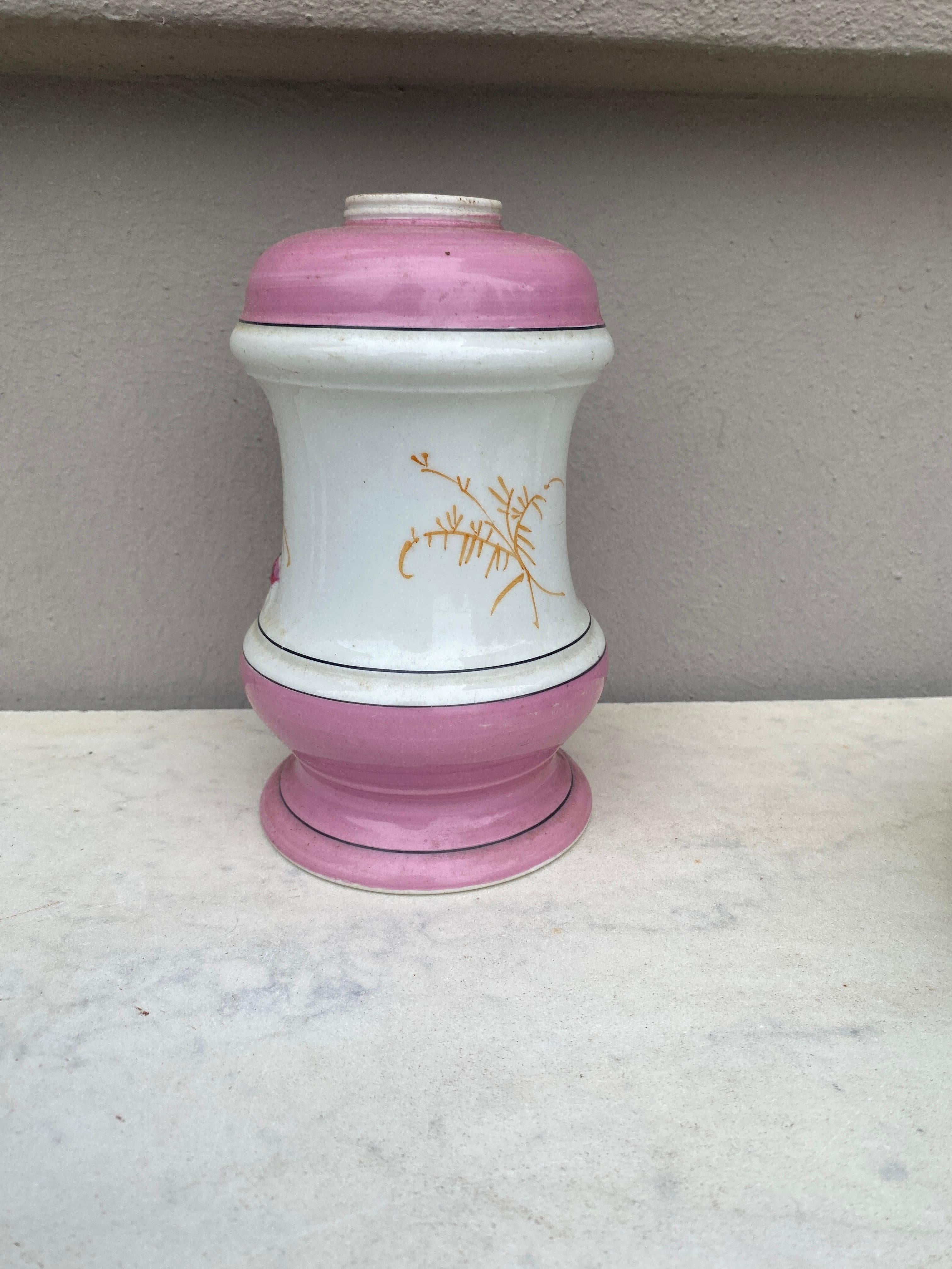 French Provincial 19th Century French Porcelain Bird Lamp For Sale