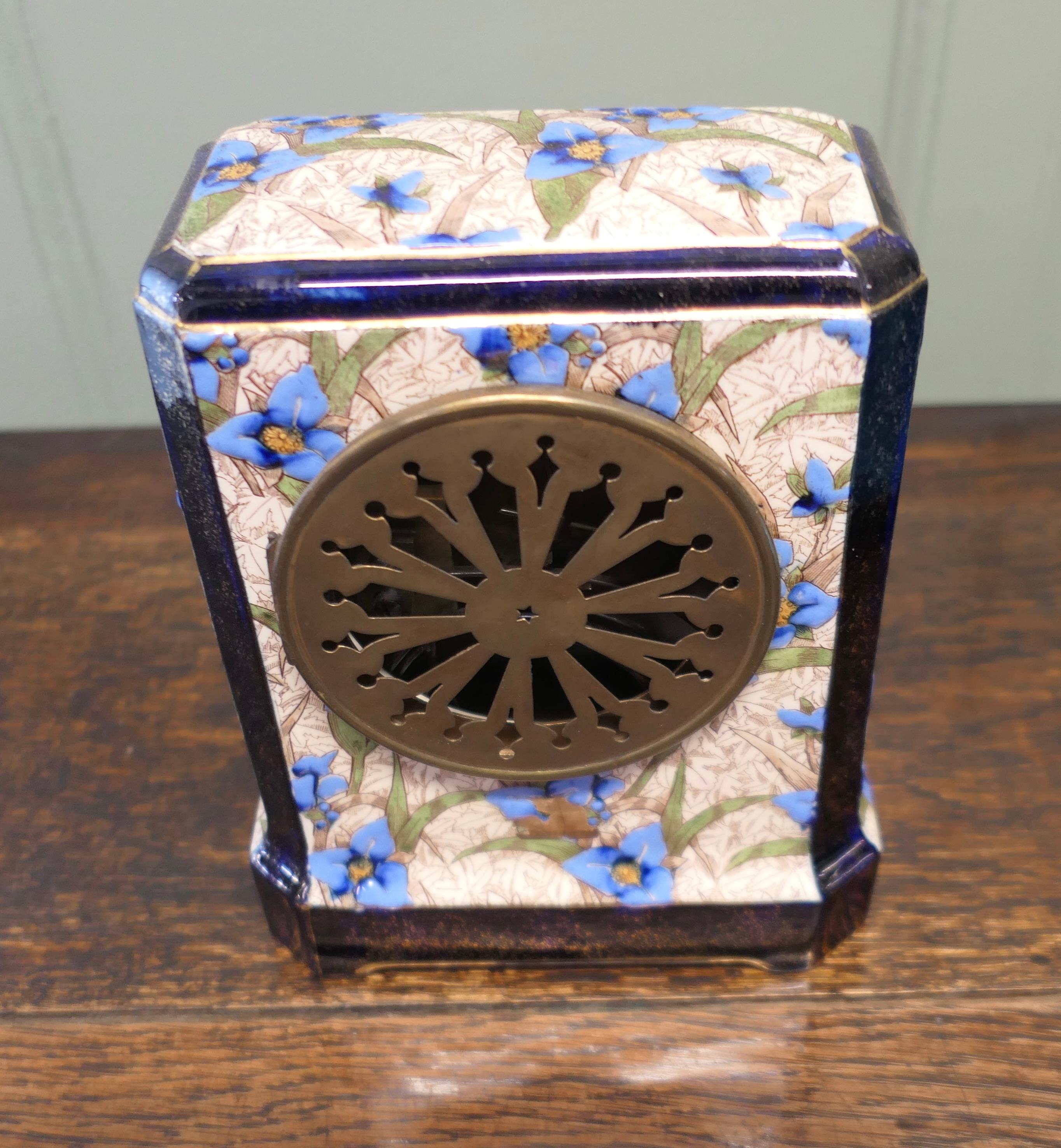 19th Century French Porcelain Clock Set For Sale 1