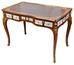 19th Century French Porcelain Mounted Ladies Writing Desk