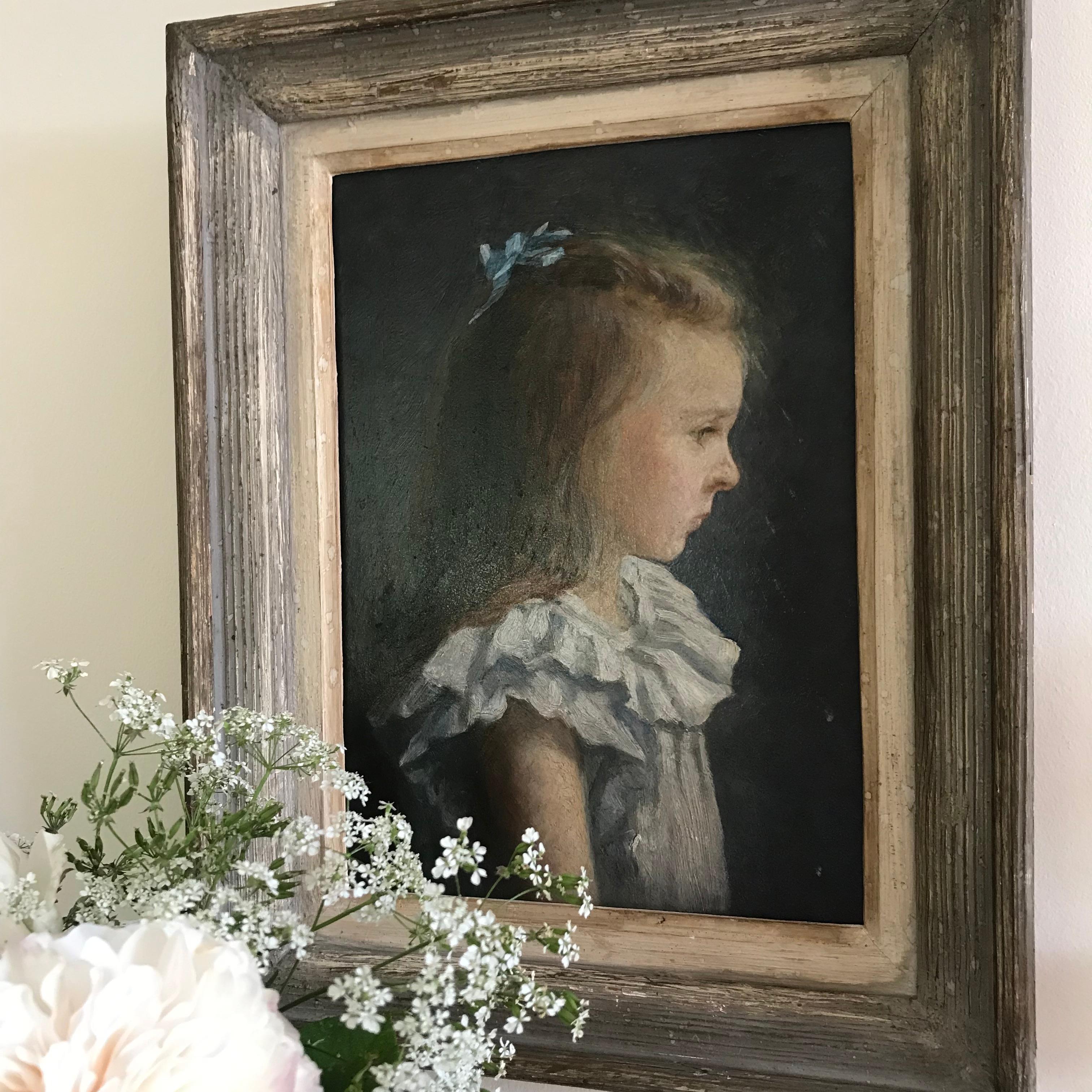 Canvas 19th Century French Portrait  For Sale