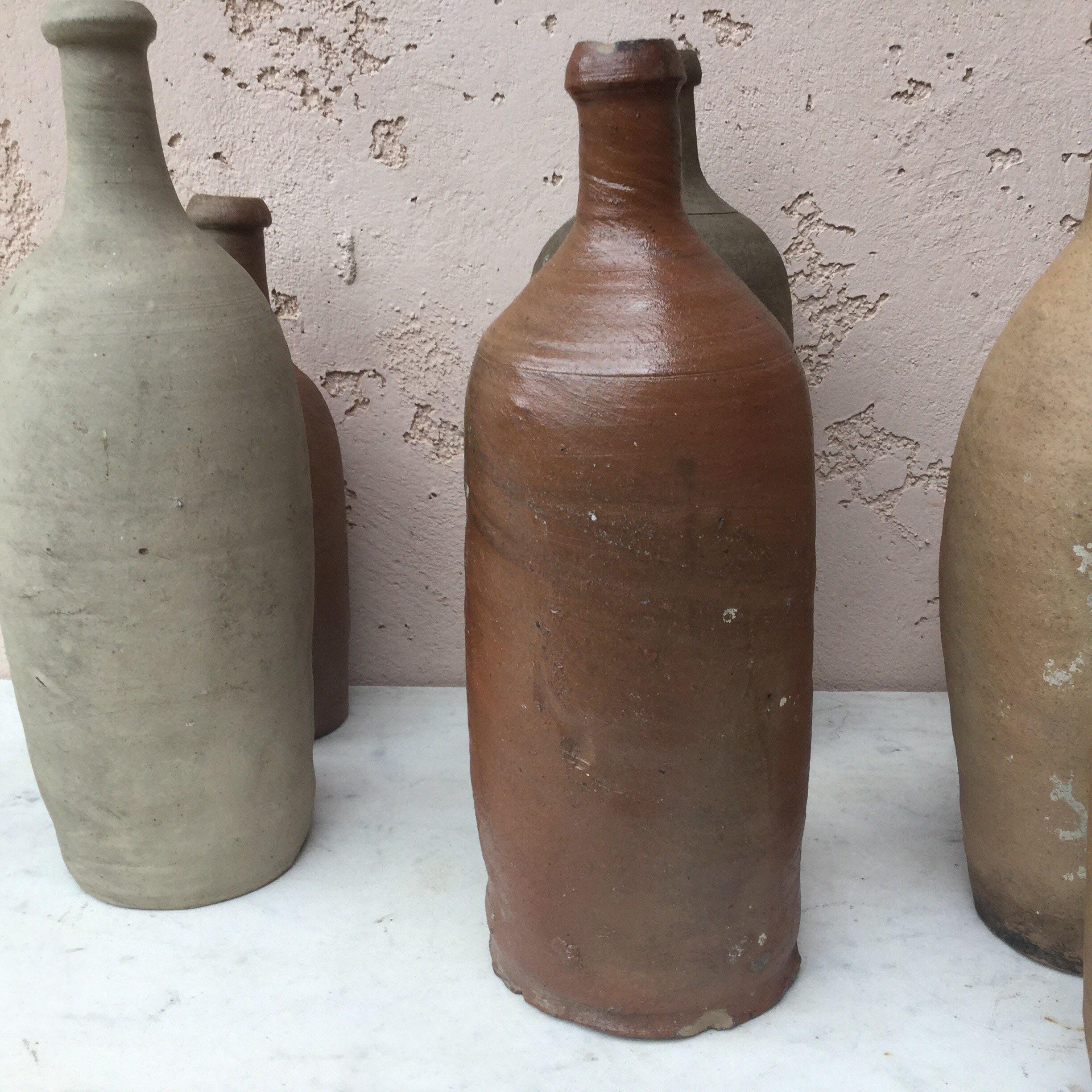 antique clay bottles