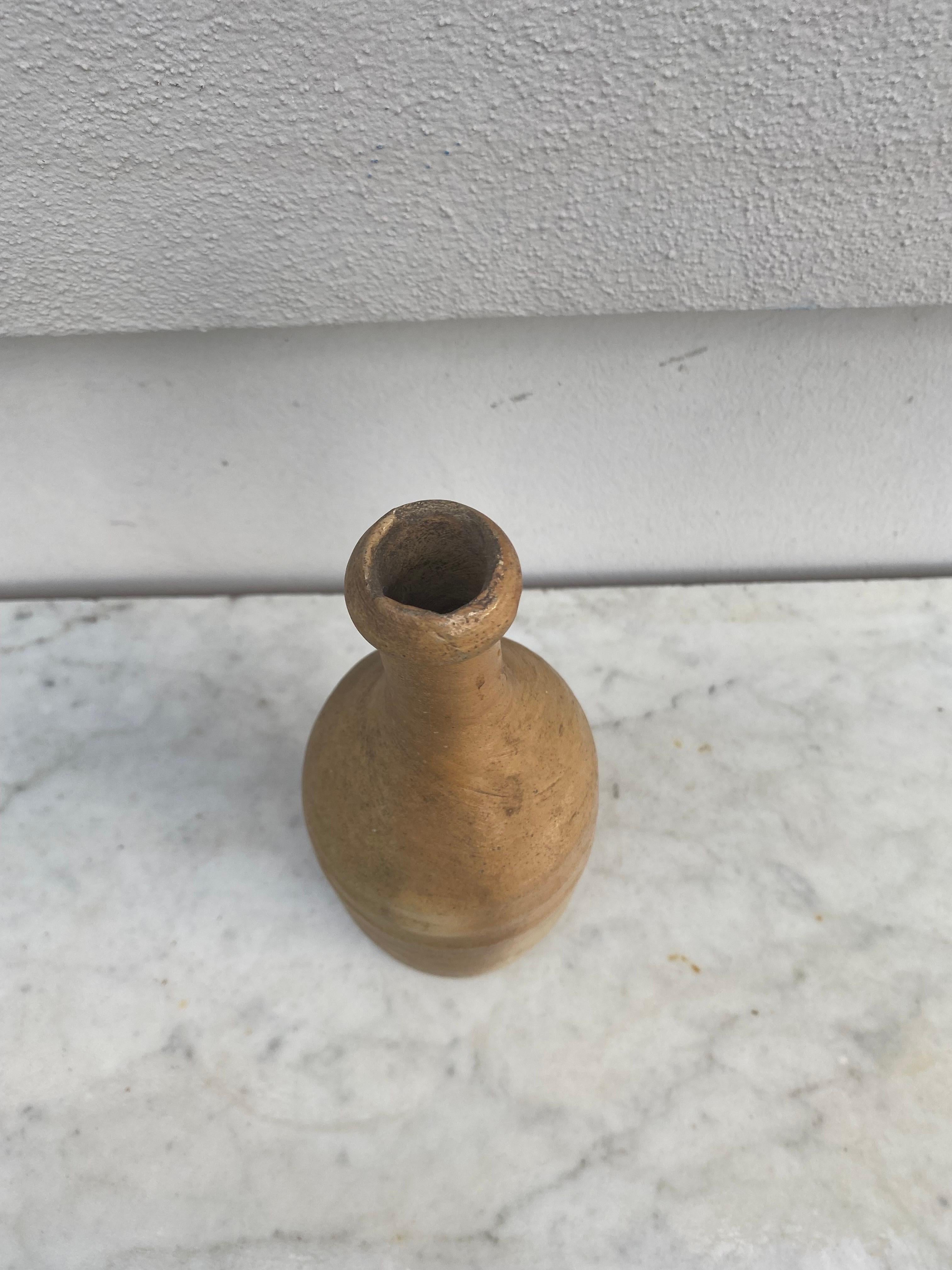 Bouteille à cidre en poterie française du 19ème siècle provenant de Normandie Bon état - En vente à Austin, TX