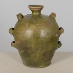 19th Century French Pottery Conscience Jug