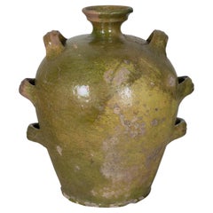 19th Century French Pottery Conscience Jug