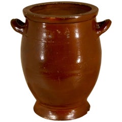 19th Century French Pottery Crock
