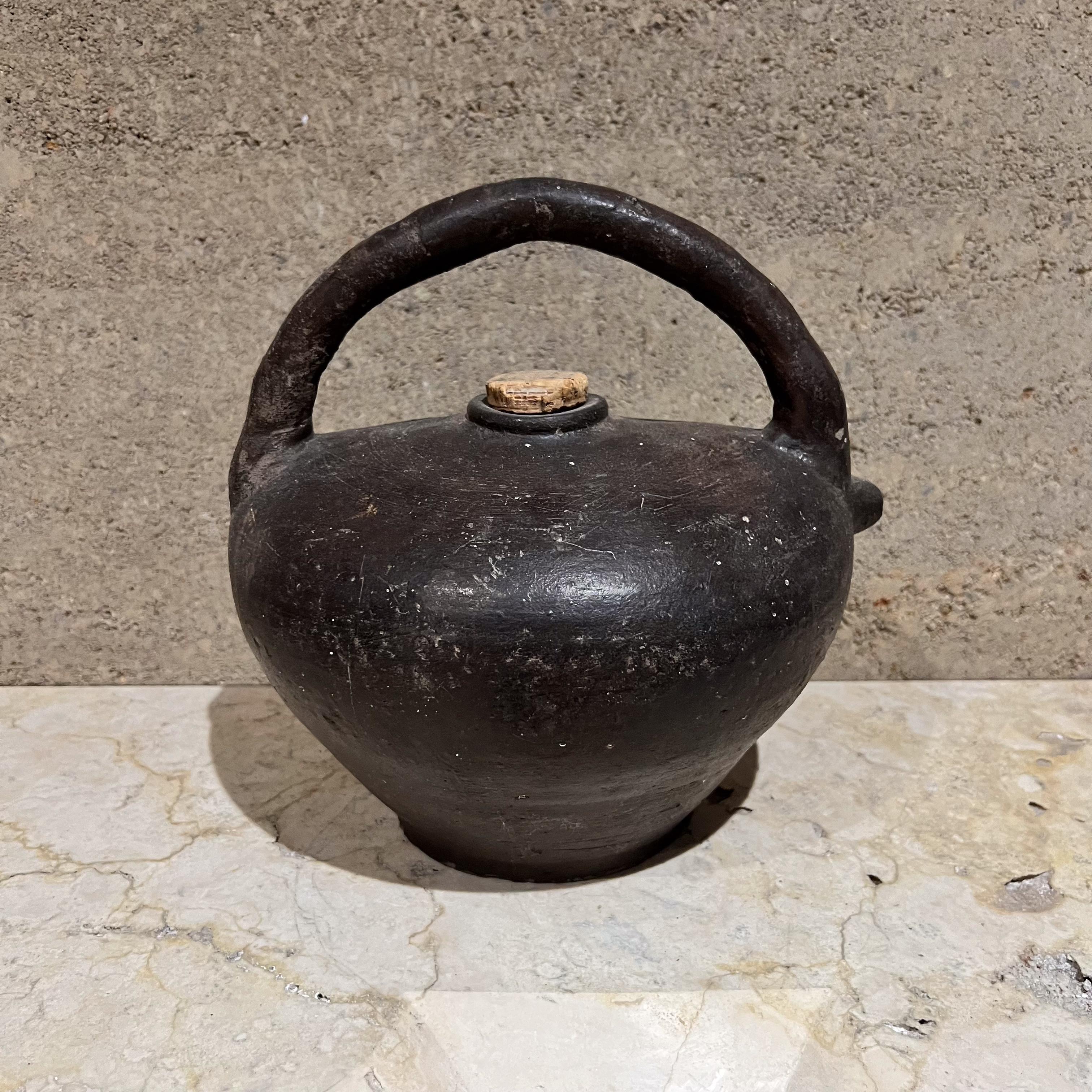 19th Century French Pottery Handmade Antique Jug Vessel For Sale 6