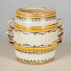 19th Century French Pottery Jar or Cachepot