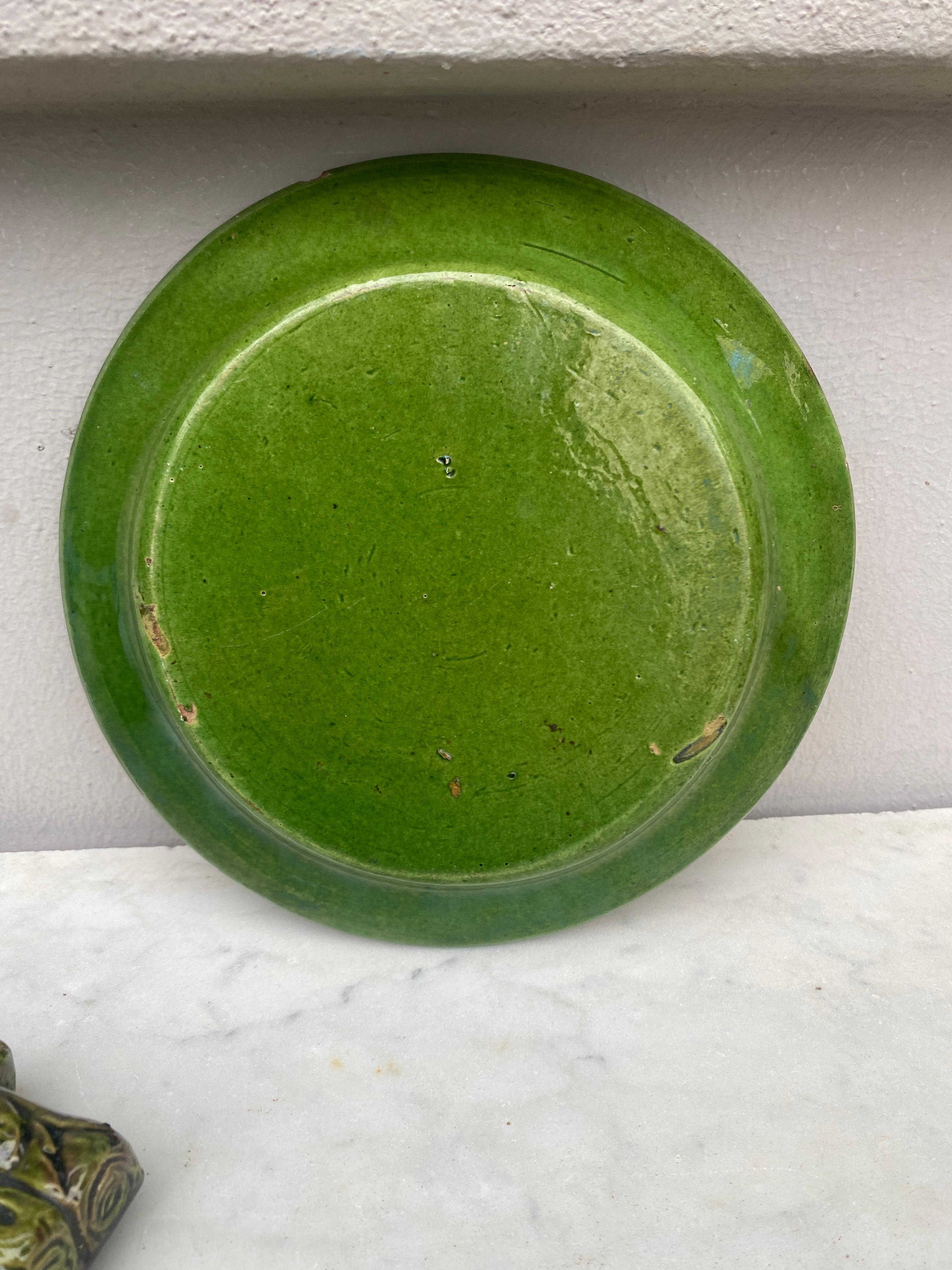 Late 19th Century 19th Century French Pottery Savoie Flower Plate