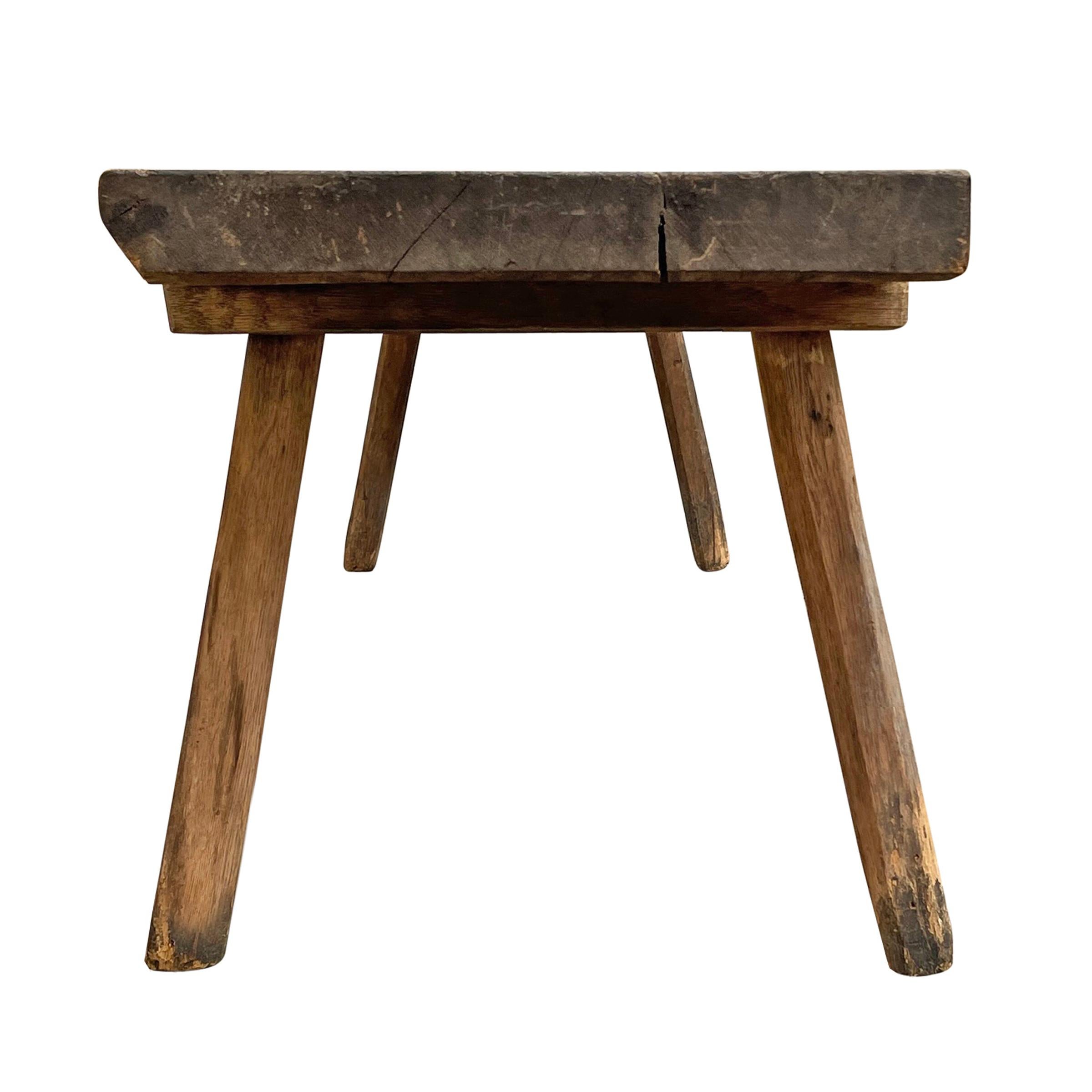 19th Century French Primitive Low Table For Sale 1