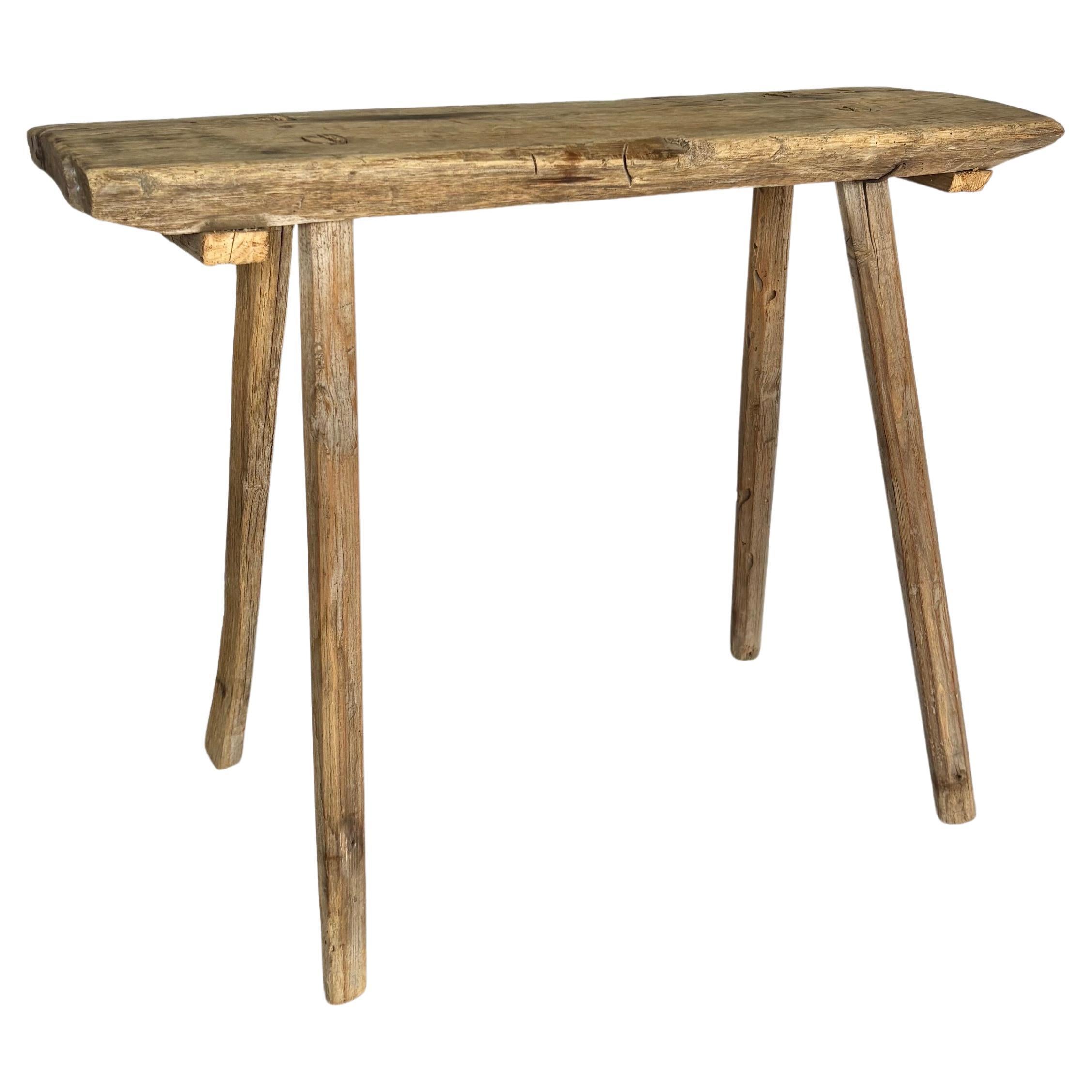 19. Jahrhundert Französisch Primitive Wood Bench