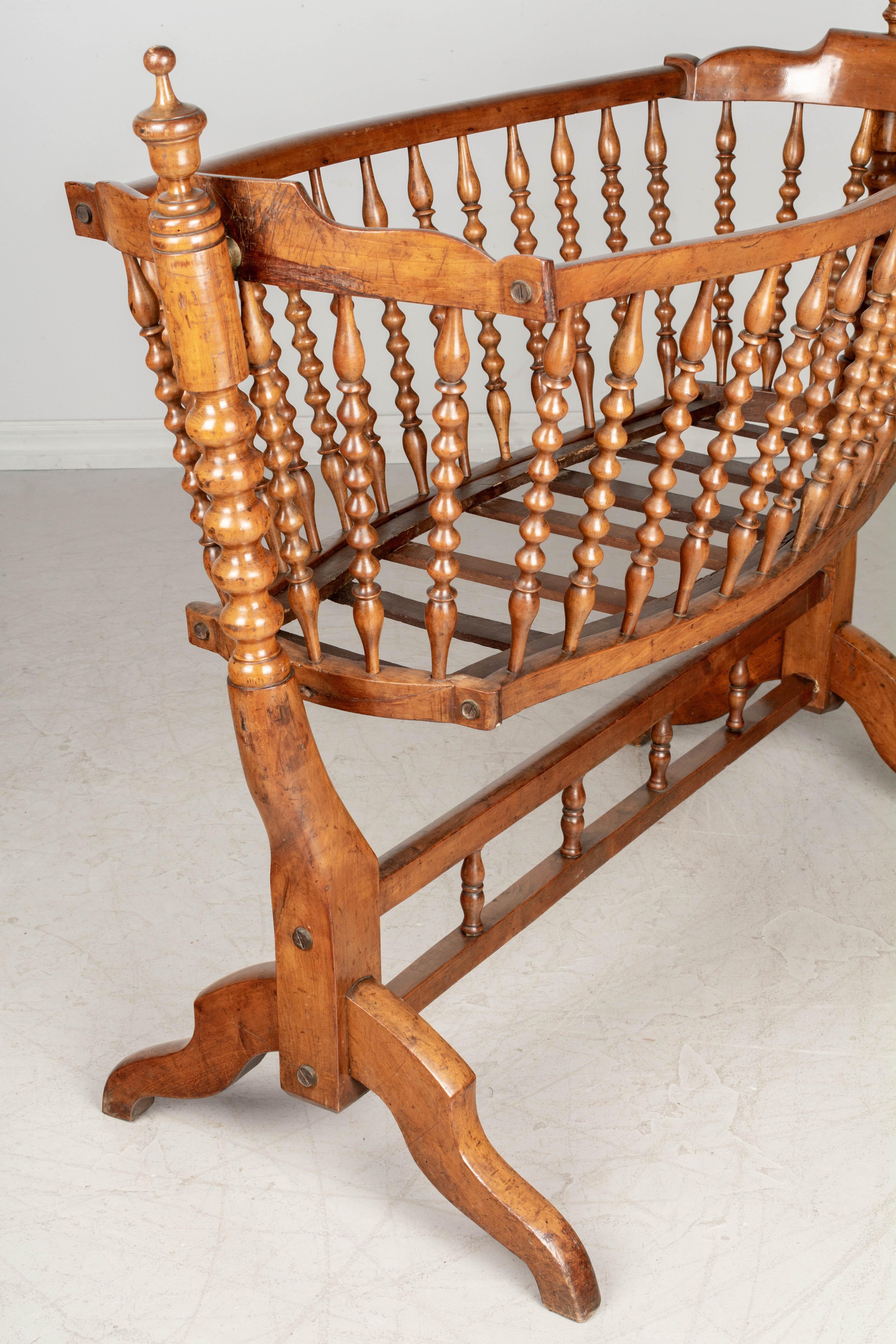 19th Century French Provencal Baby Cradle 5