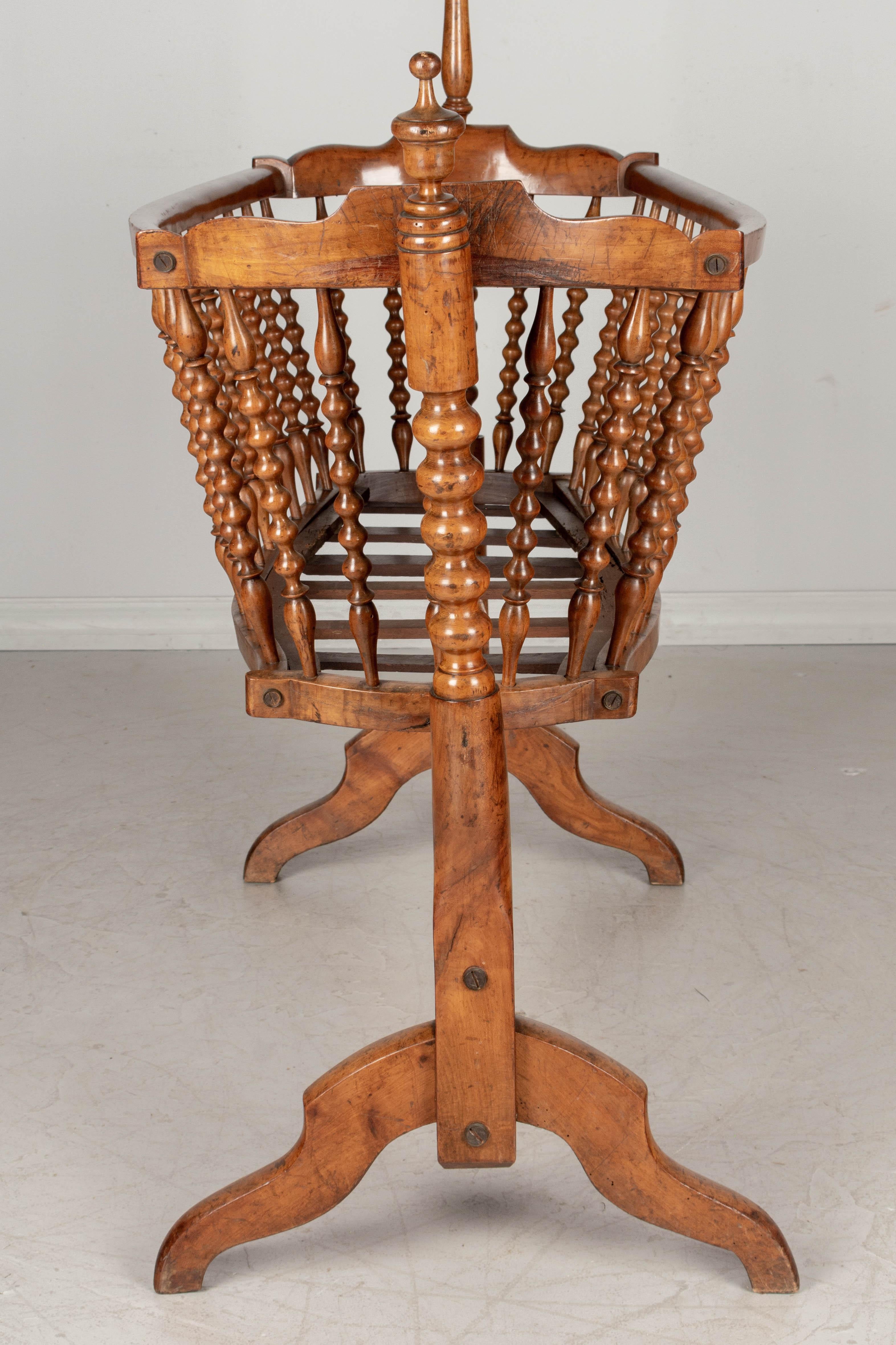 19th Century French Provencal Baby Cradle 3