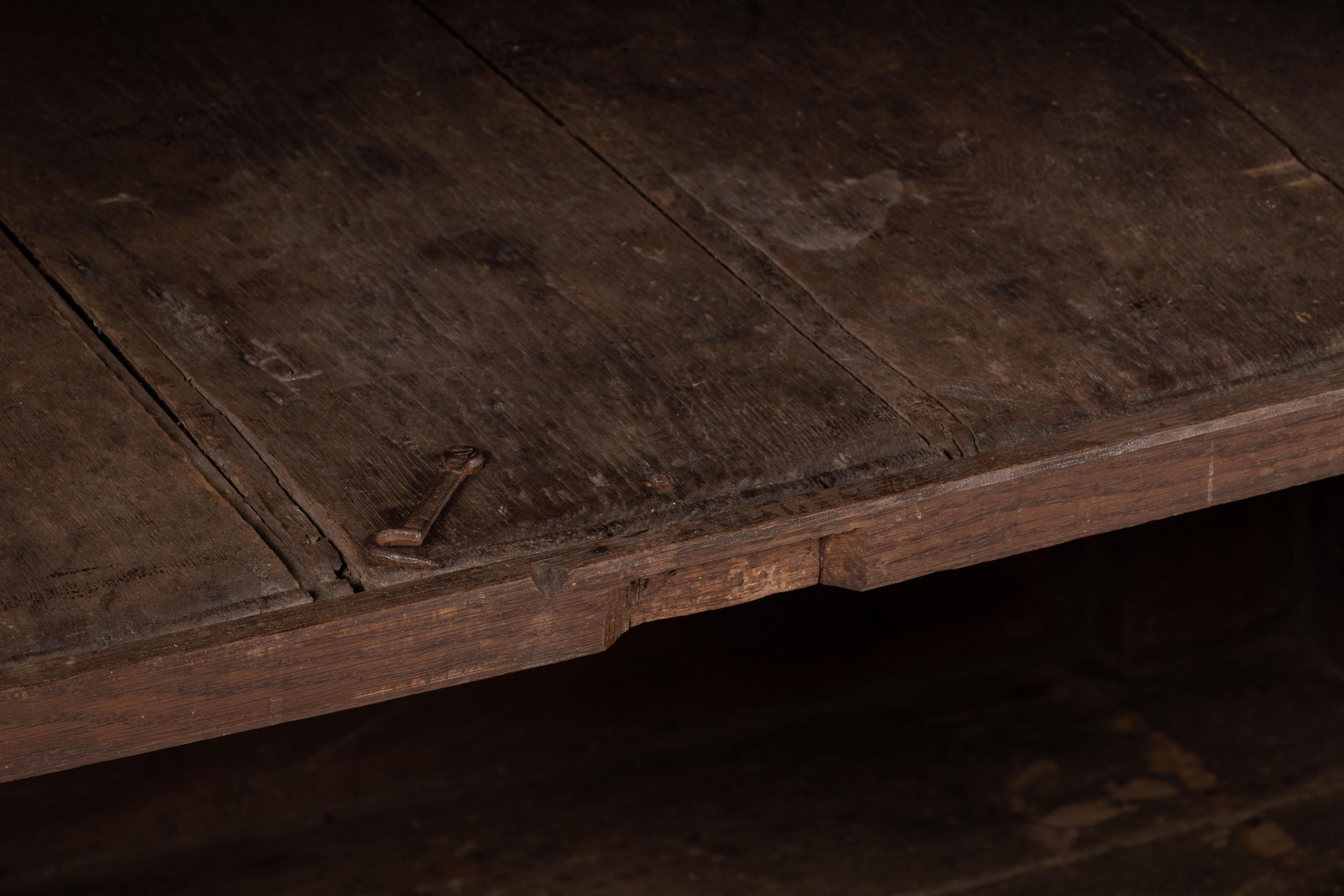 19th Century French Provencal Bleached Oak Buffet Cabinet For Sale 13