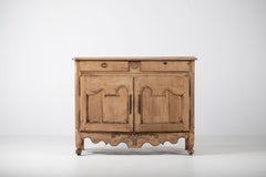 19th Century French Provencal Bleached Oak Buffet Cabinet