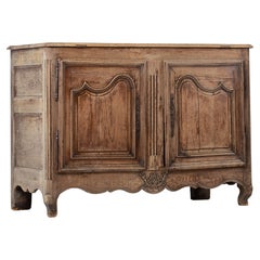 19th Century French Provencal Bleached Oak Buffet Cabinet