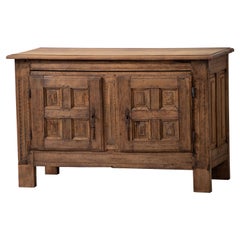 Buffet français du 19ème siècle en chêne blanchi provençal