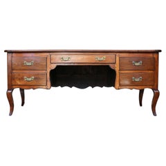 19th-Century French Provençal Cherrywood Writing Desk