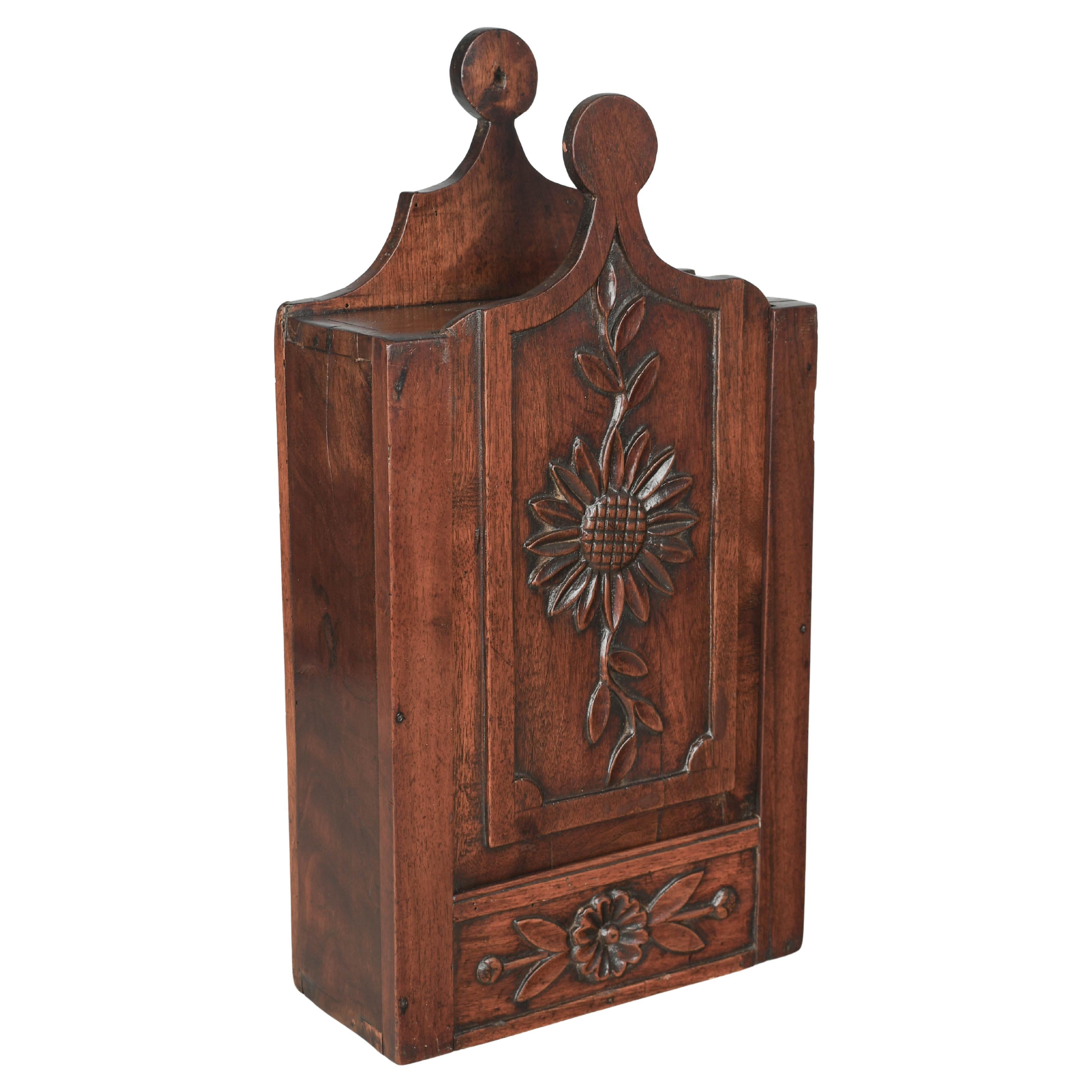 Caja decorativa provenzal francesa del siglo XIX o Fariniere